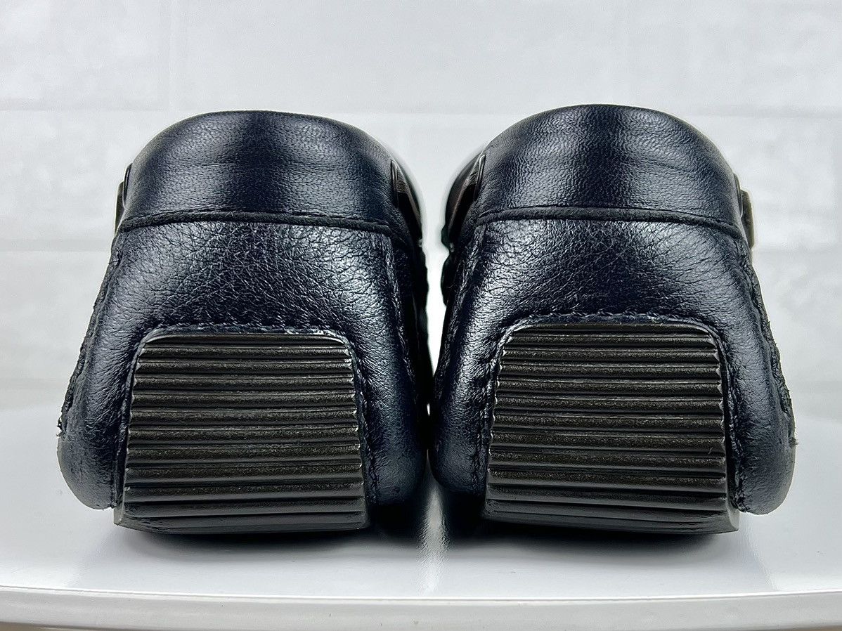 Bottega Veneta BOTTEGA VENETA Loafers Leather Shoes Woven Pleated Navy Mens Size US 10 / EU 43 - 12 Thumbnail