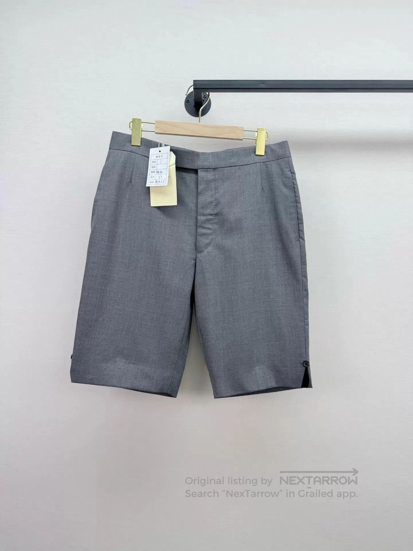 Thom Browne Gray Tailored Shorts. Size US 32 / EU 48 - 1 Thumbnail