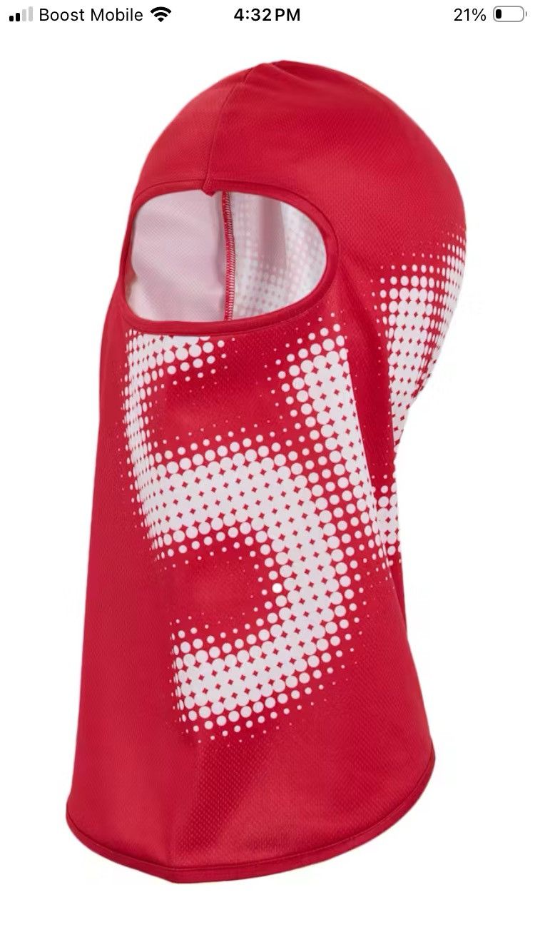 Supreme Supreme Halftone Lightweight Balaclava Red Size ONE SIZE - 4 Thumbnail