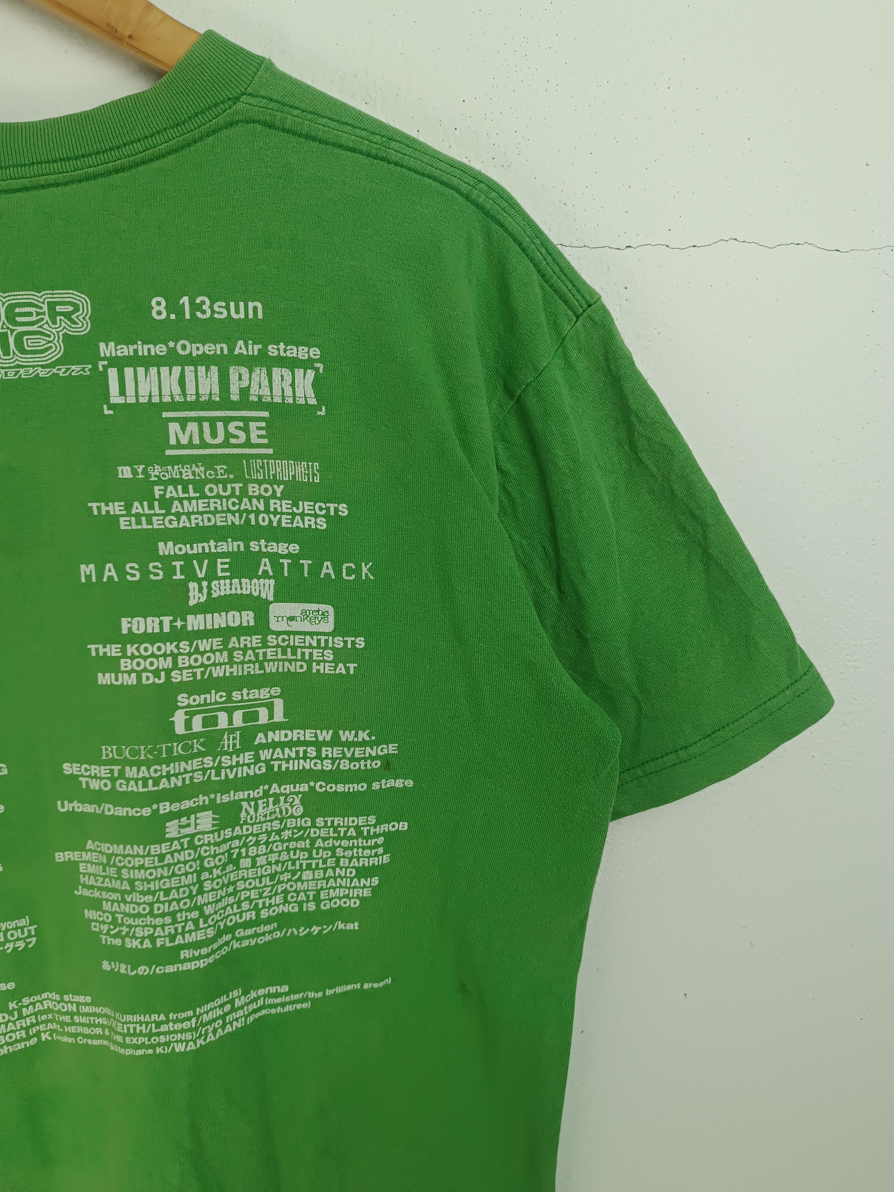Band Tees VINTAGE '07 SUMMERSONIC FEST JAPAN metallica deftones arctic Size US L / EU 52-54 / 3 - 14 Thumbnail