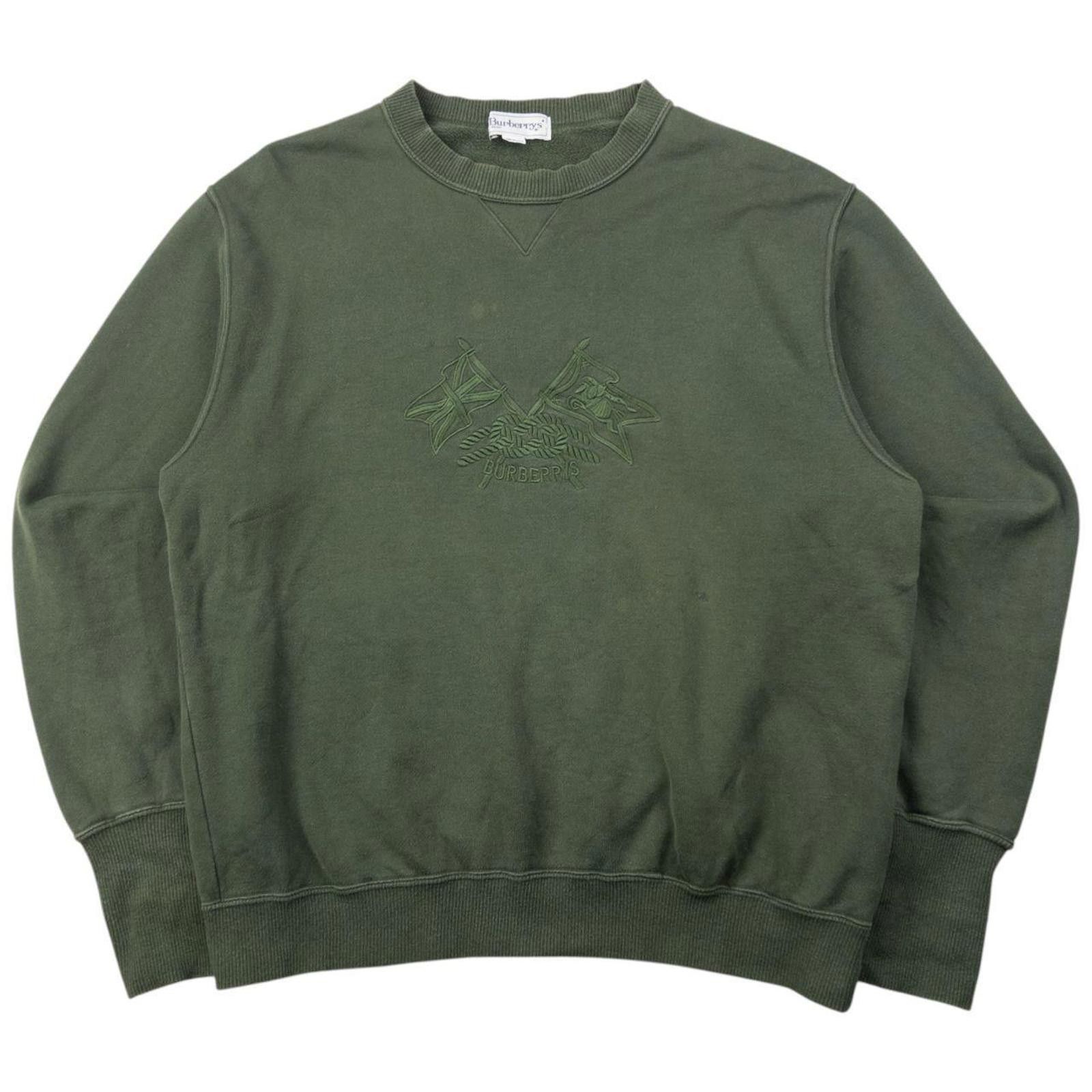 Burberry Vintage 80s Burberry Embroidered Sweatshirt Size S Size US S / EU 44-46 / 1 - 1 Thumbnail