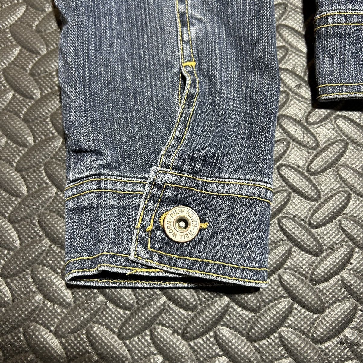 Other Ruff Hewn Jean Jacket Women Large Well Worn Embroidery Beads Size L / US 10 / IT 46 - 4 Thumbnail