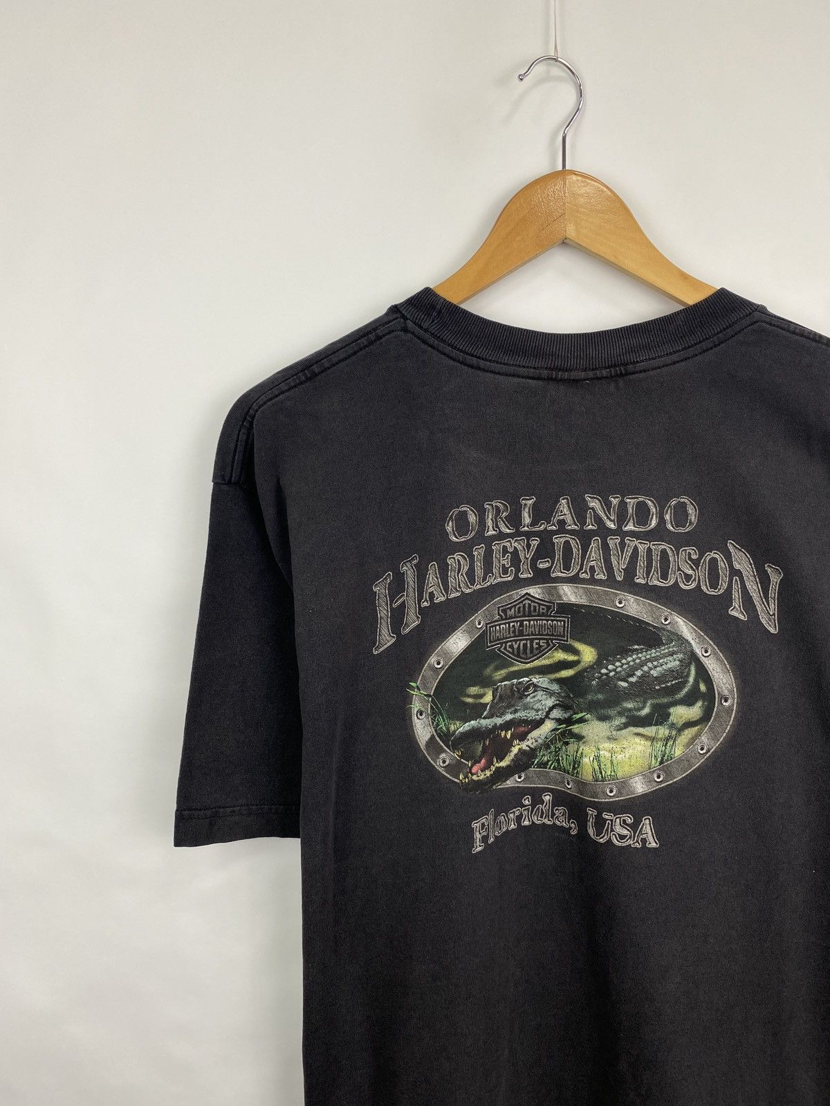 Harley Davidson 🇺🇸 Vintage Y2K Harley Davidson Florida USA Choppers T-Shirt Size US XL / EU 56 / 4 - 3 Thumbnail