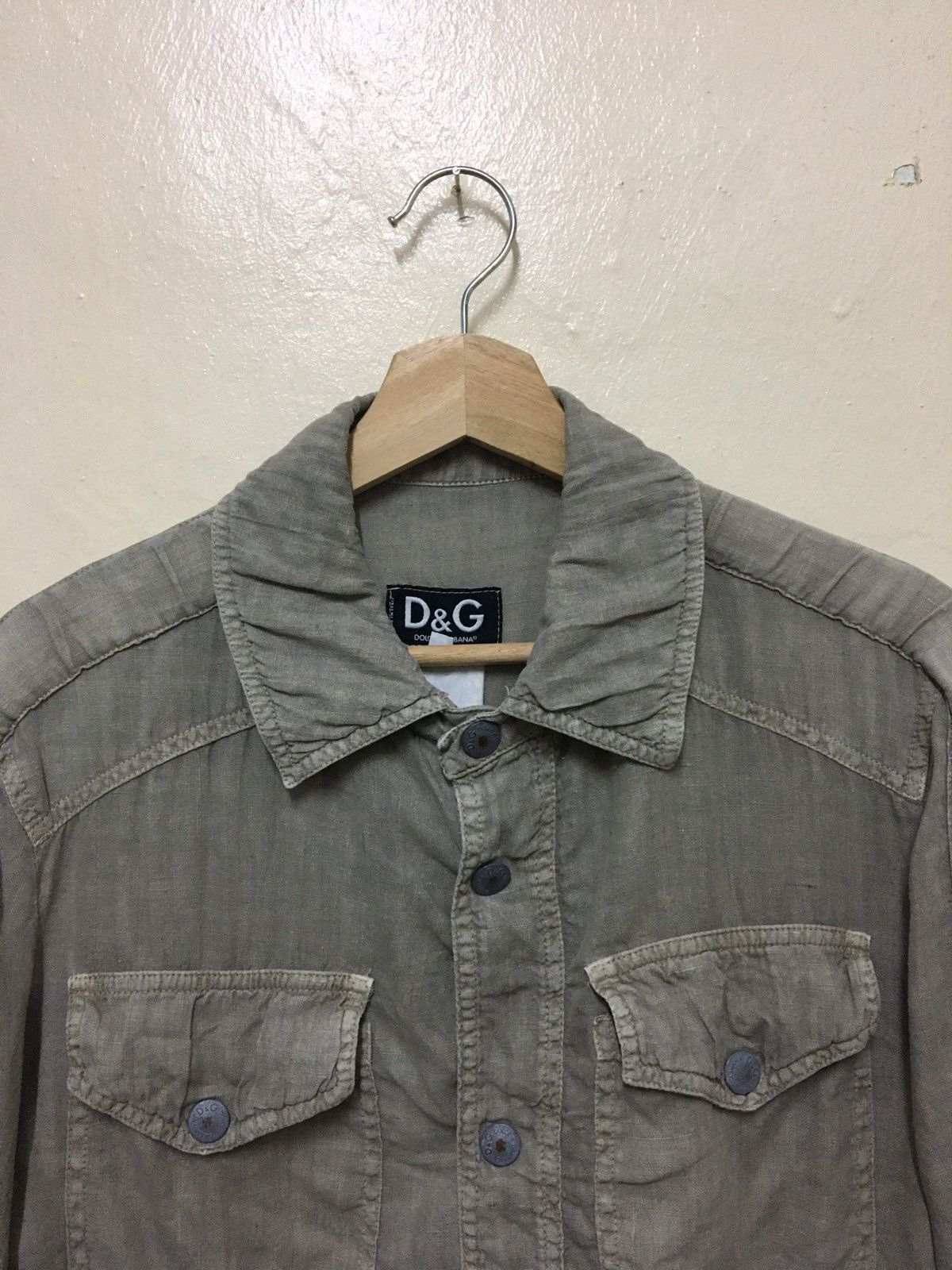 Dolce & Gabbana × Vintage Vintage Dolce & Gabbana Button Shirt MADE IN ITALY Size M / US 6-8 / IT 42-44 - 2 Thumbnail