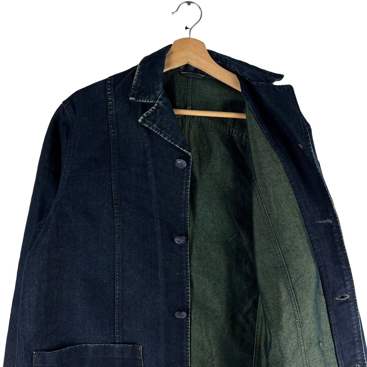 Japanese Brand 🔥90’s Vintage Chore Denim Jacket Photos Issey Miyake Japan Size US L / EU 52-54 / 3 - 8 Thumbnail