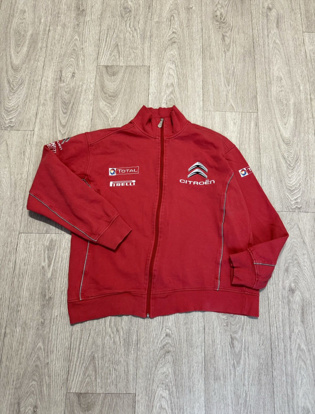 Vintage 🔷Vintage Citroen Racing Zip Fleece Sweatshirt 90s🔷 Size US L / EU 52-54 / 3 - 1 Thumbnail
