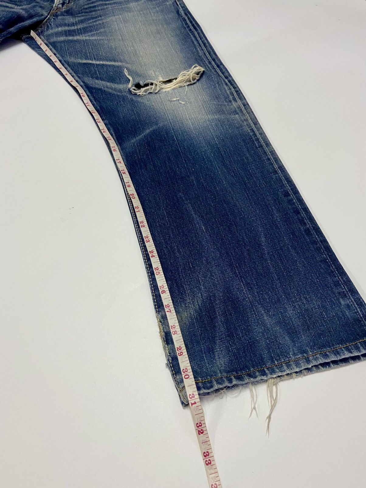 Edwin Vintage Edwin 505XX Orange Tag Selvedge Distressed Size US 32 / EU 48 - 17 Thumbnail