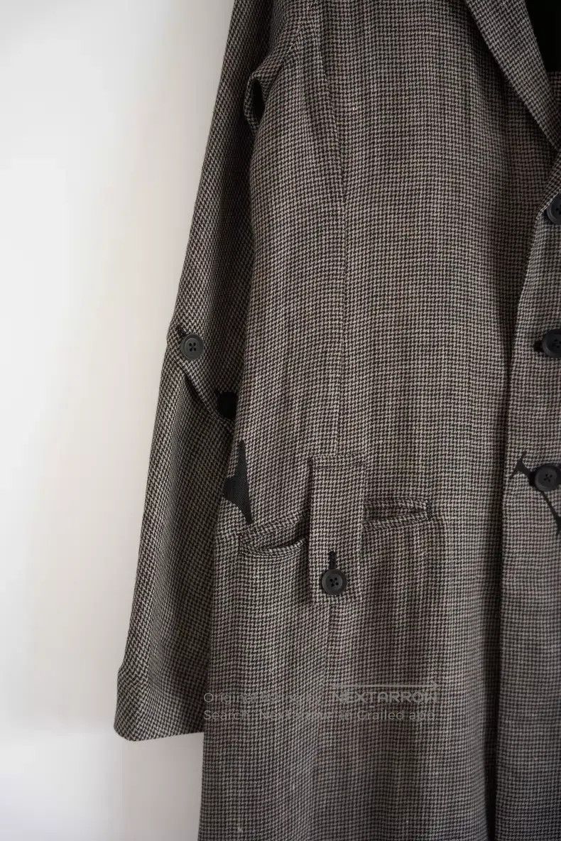 Yohji Yamamoto Yohji Yamamoto 24 SS houndstooth monogram coat Size US M / EU 48-50 / 2 - 5 Thumbnail