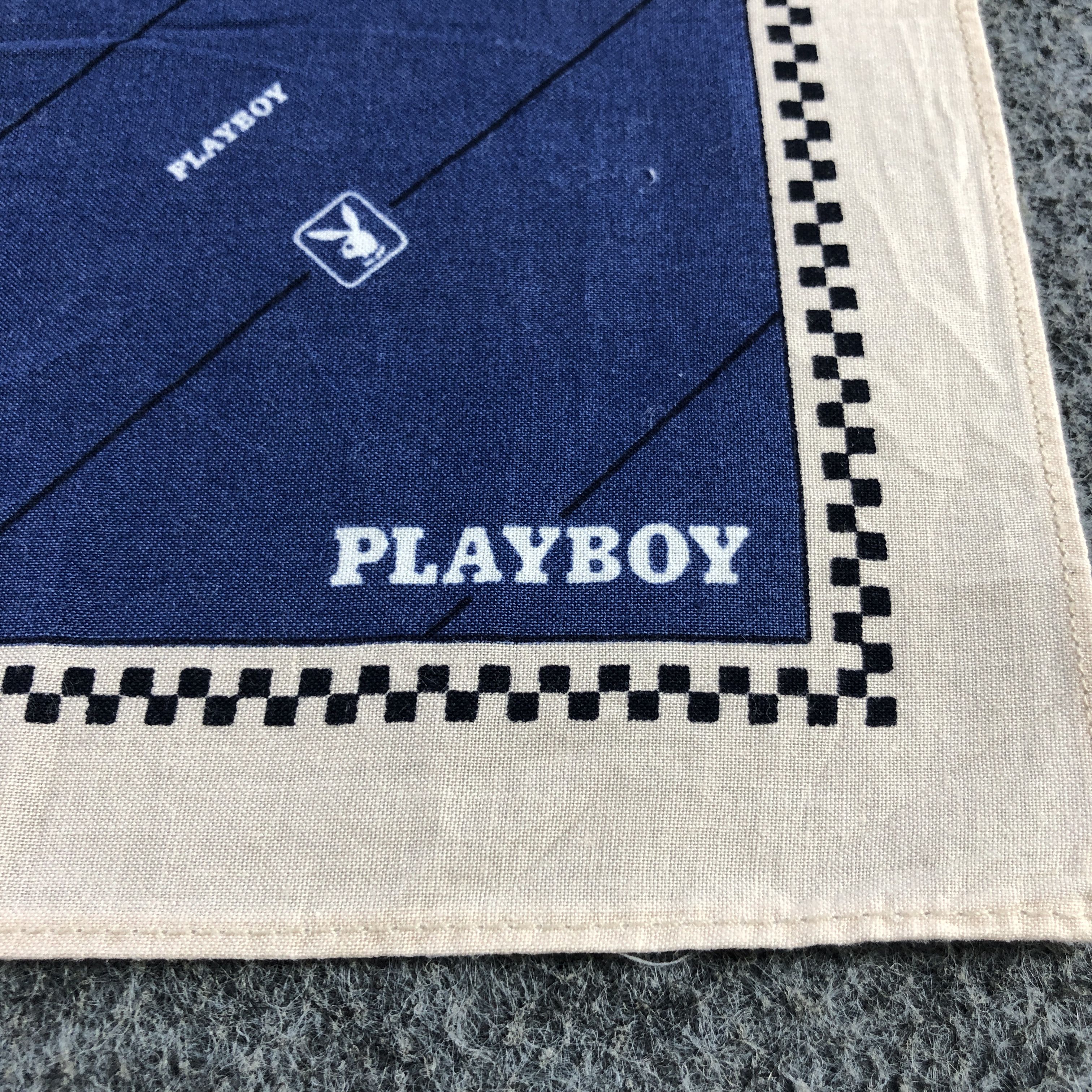 Playboy × Vintage Playboy Handkerchief Neckerchief Bandana H2417 Size ONE SIZE - 4 Thumbnail