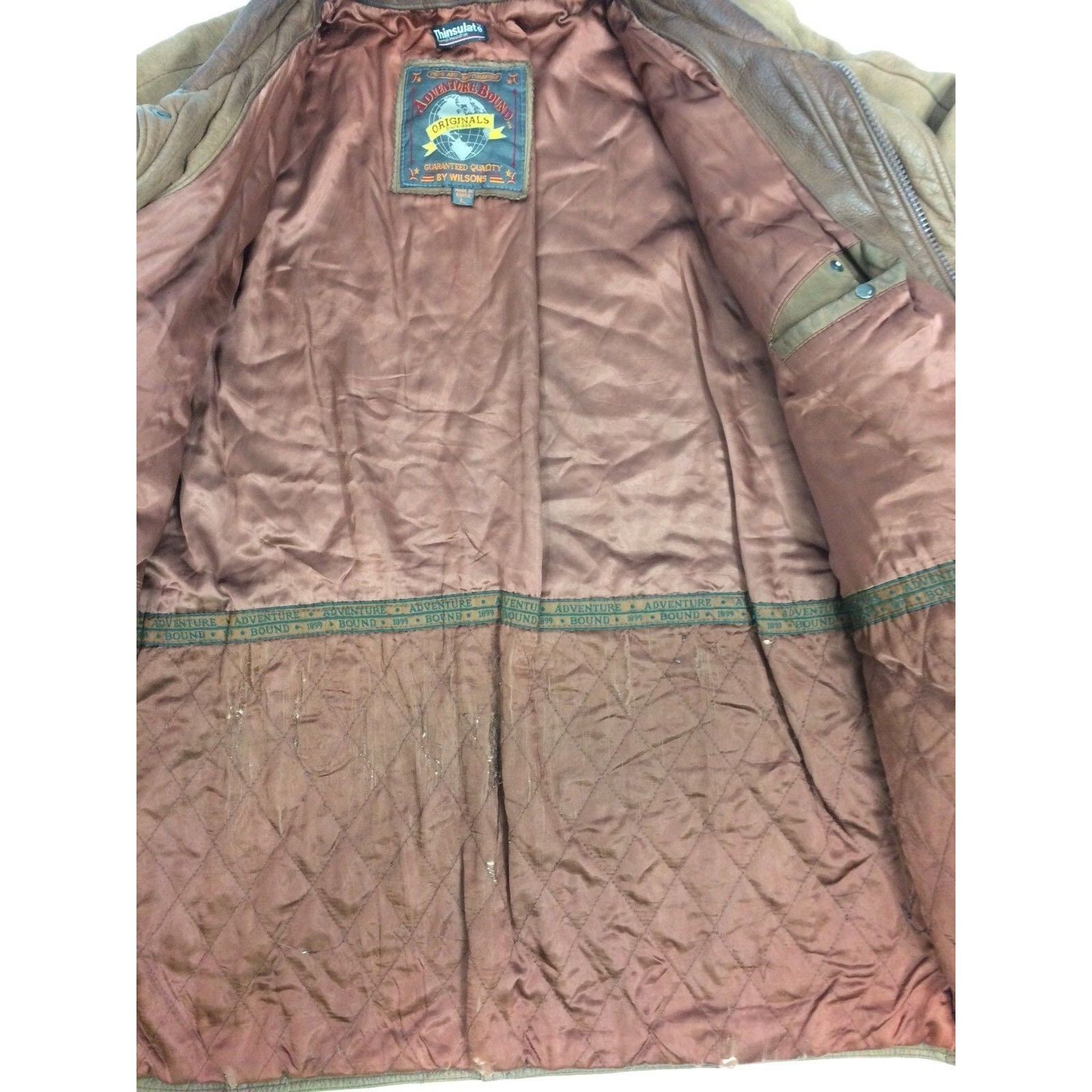 Wilsons Leather Vtg Wilsons Adventure Bound HEAVY Nubuck Leather Jacket Size US L / EU 52-54 / 3 - 6 Thumbnail