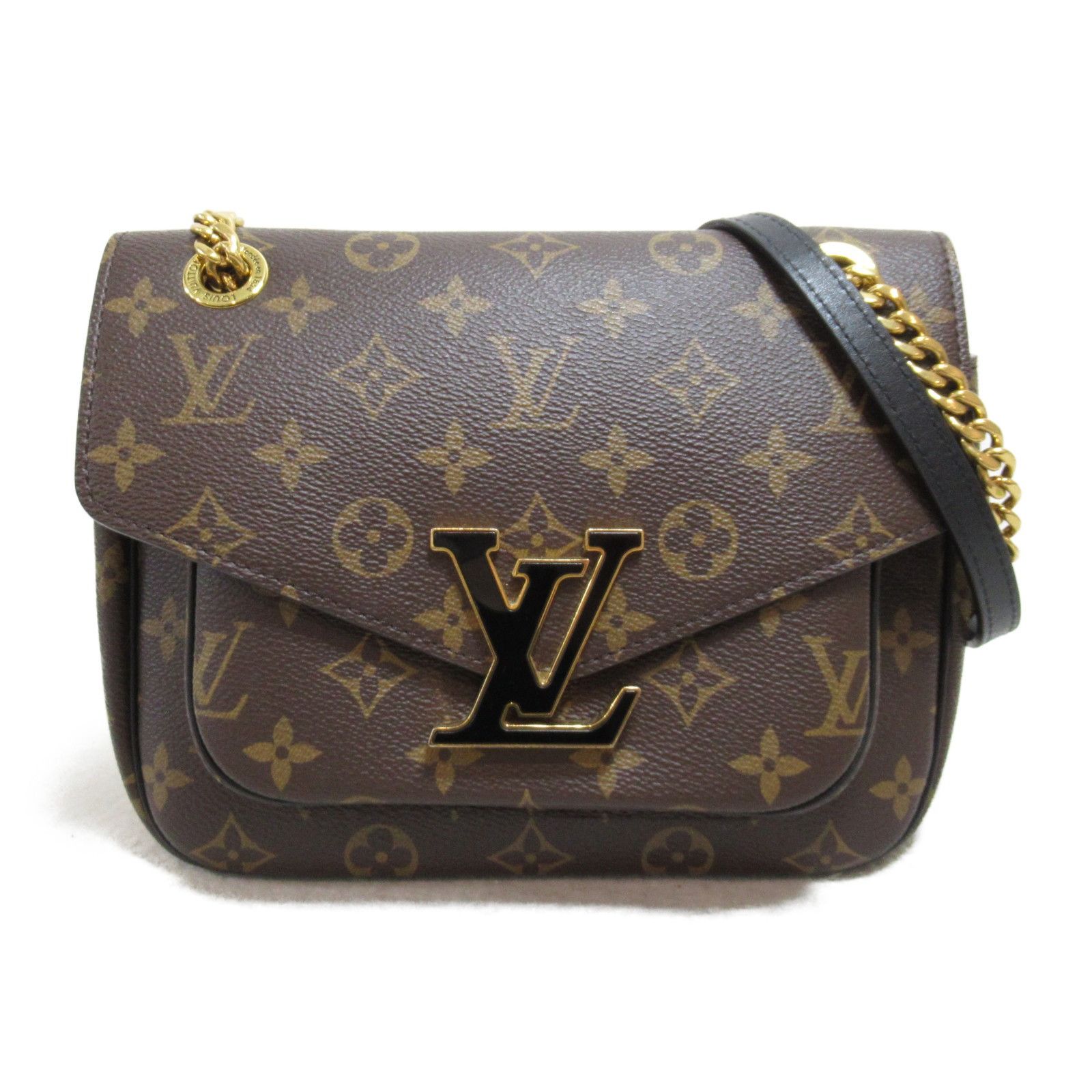 image of Louis Vuitton Passy Shoulder Bag Canvas Brown, Women's