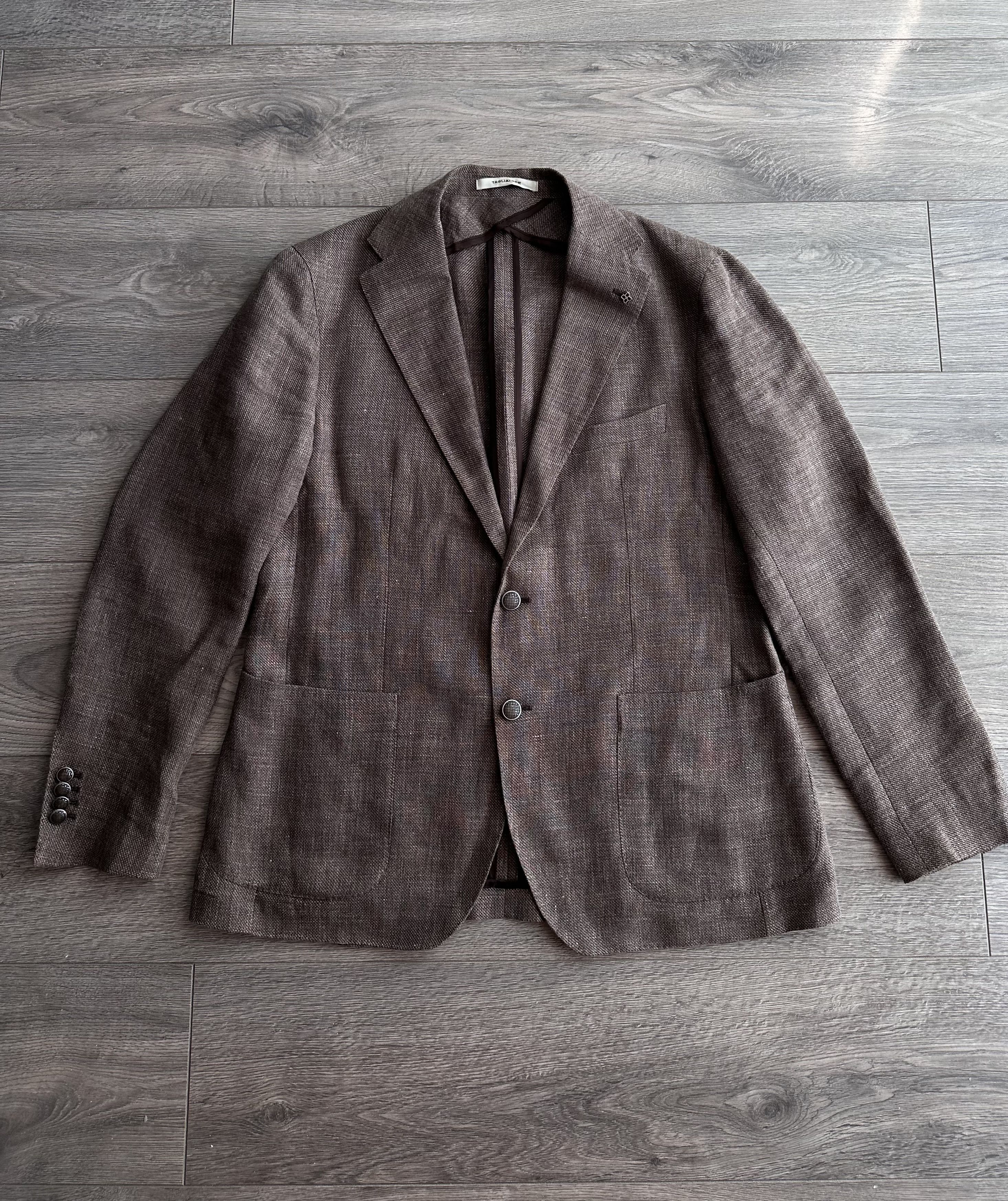 Tagliatore Tagliatore Linen Blazer Size 54R - 1 Thumbnail