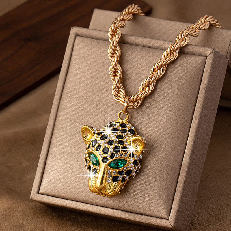Jewelry Leopard Pendant Necklace Size ONE SIZE - 1 Thumbnail