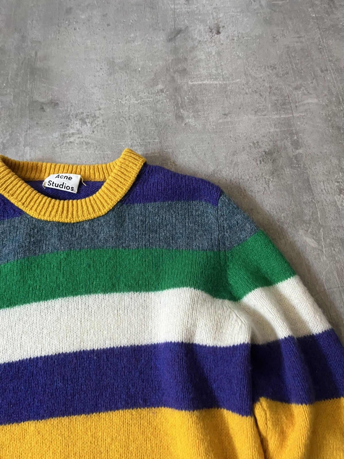 Acne Studios Acne Studios kai striped wool multicolor sweater Size US L / EU 52-54 / 3 - 4 Thumbnail