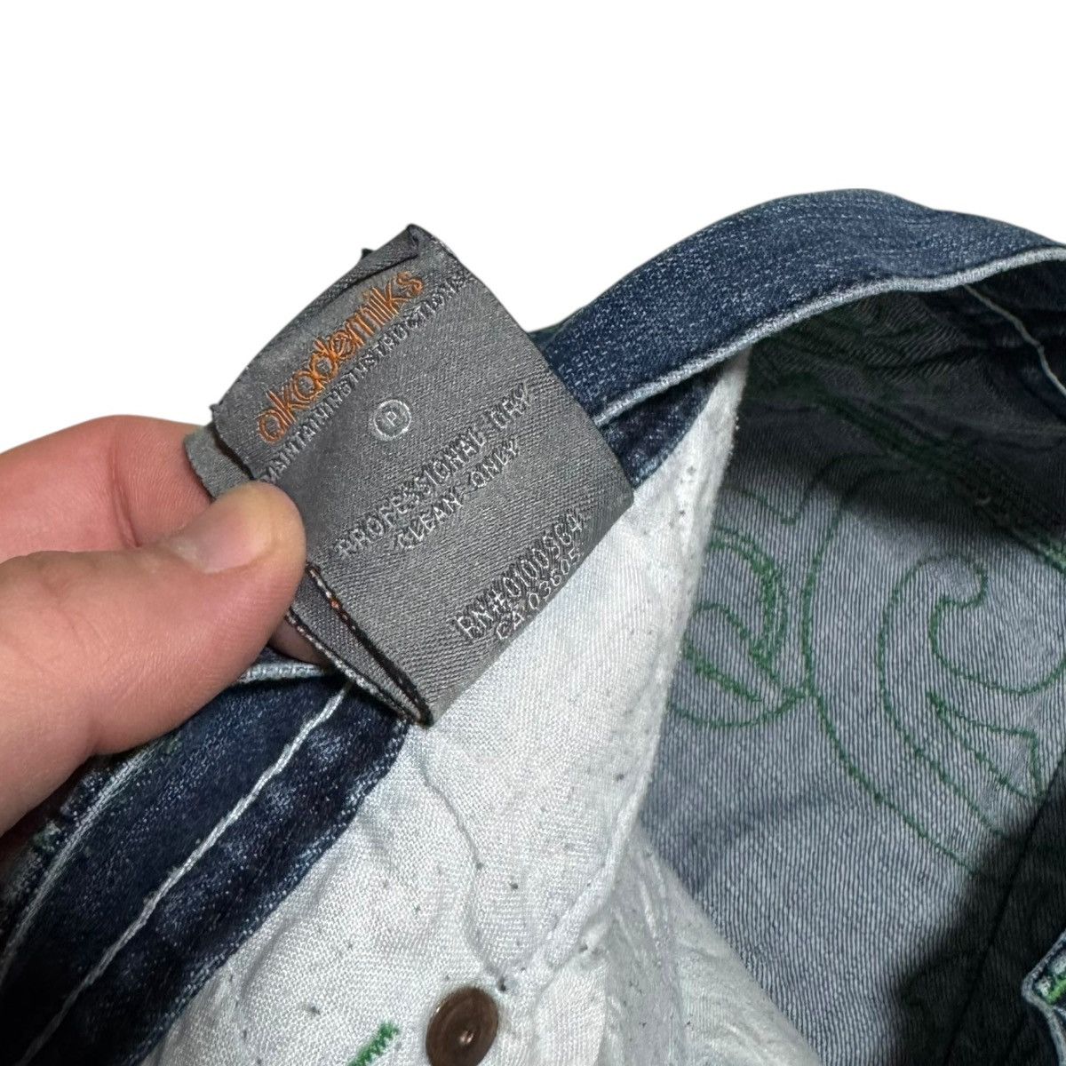 Akademiks Akademiks Baggy Green Embroidered Y2K Jeans Men’s 36x31.5 Size US 36 / EU 52 - 11 Thumbnail