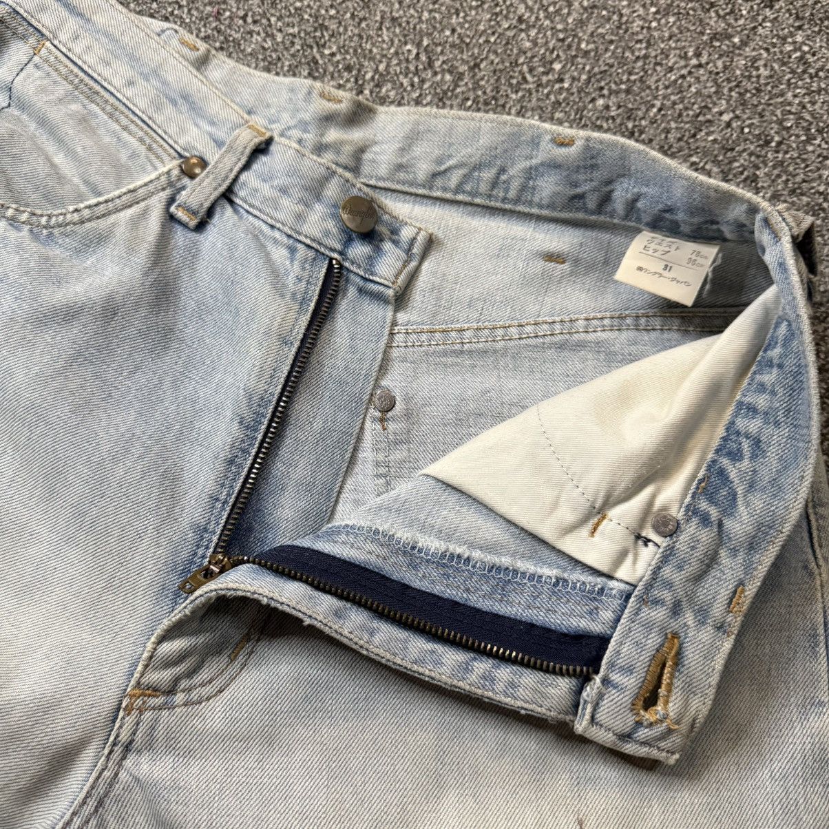 Vintage 🔥🇯🇵 80s Selvedge Denim Wrangler Light Wash Size US 31 - 7 Thumbnail