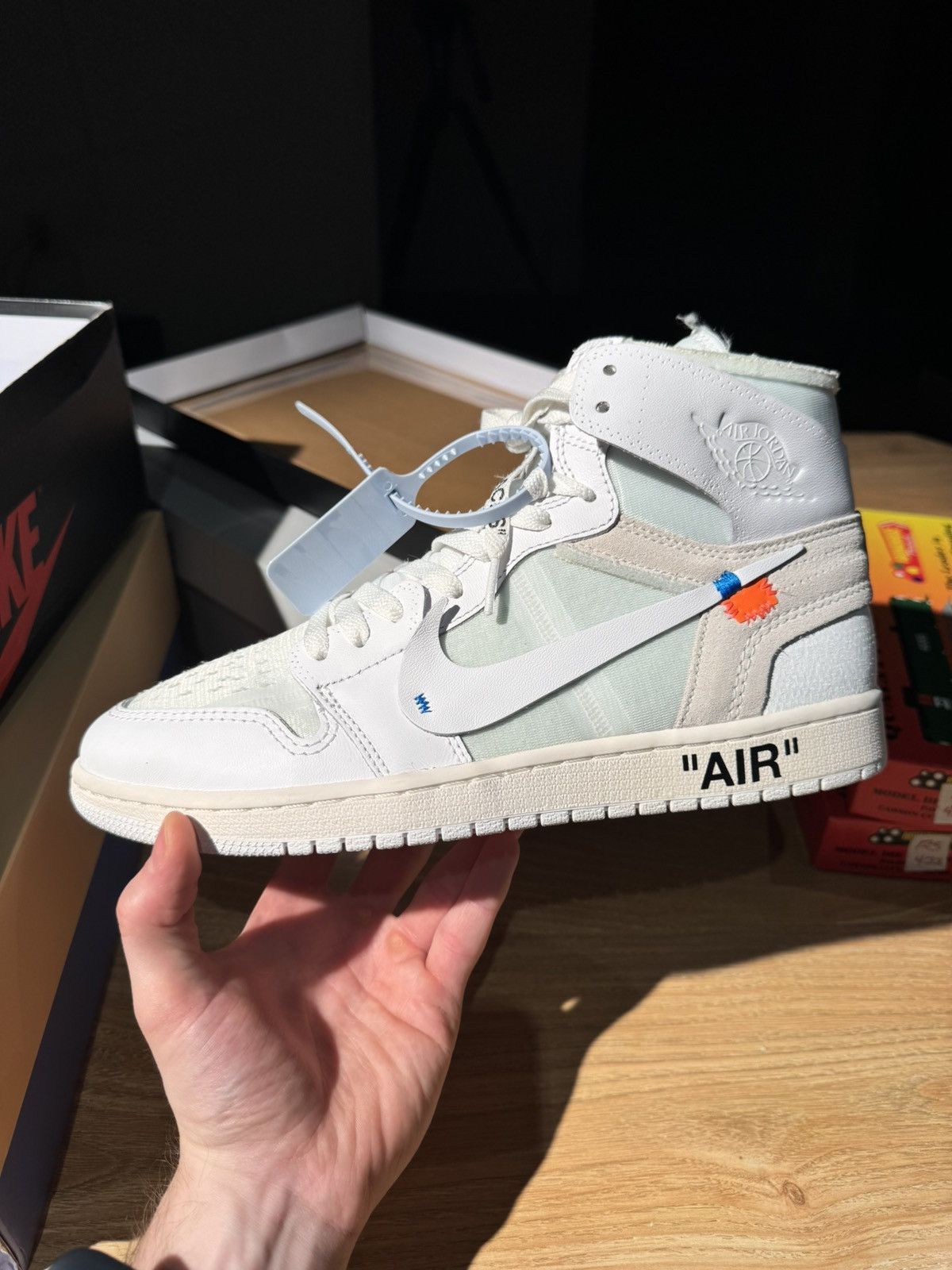 Nike × Off-White × Virgil Abloh Off White x Air Jordan 1 Retro High OG Euro Chicago Virgil Size US 10 / EU 43 - 1 Thumbnail