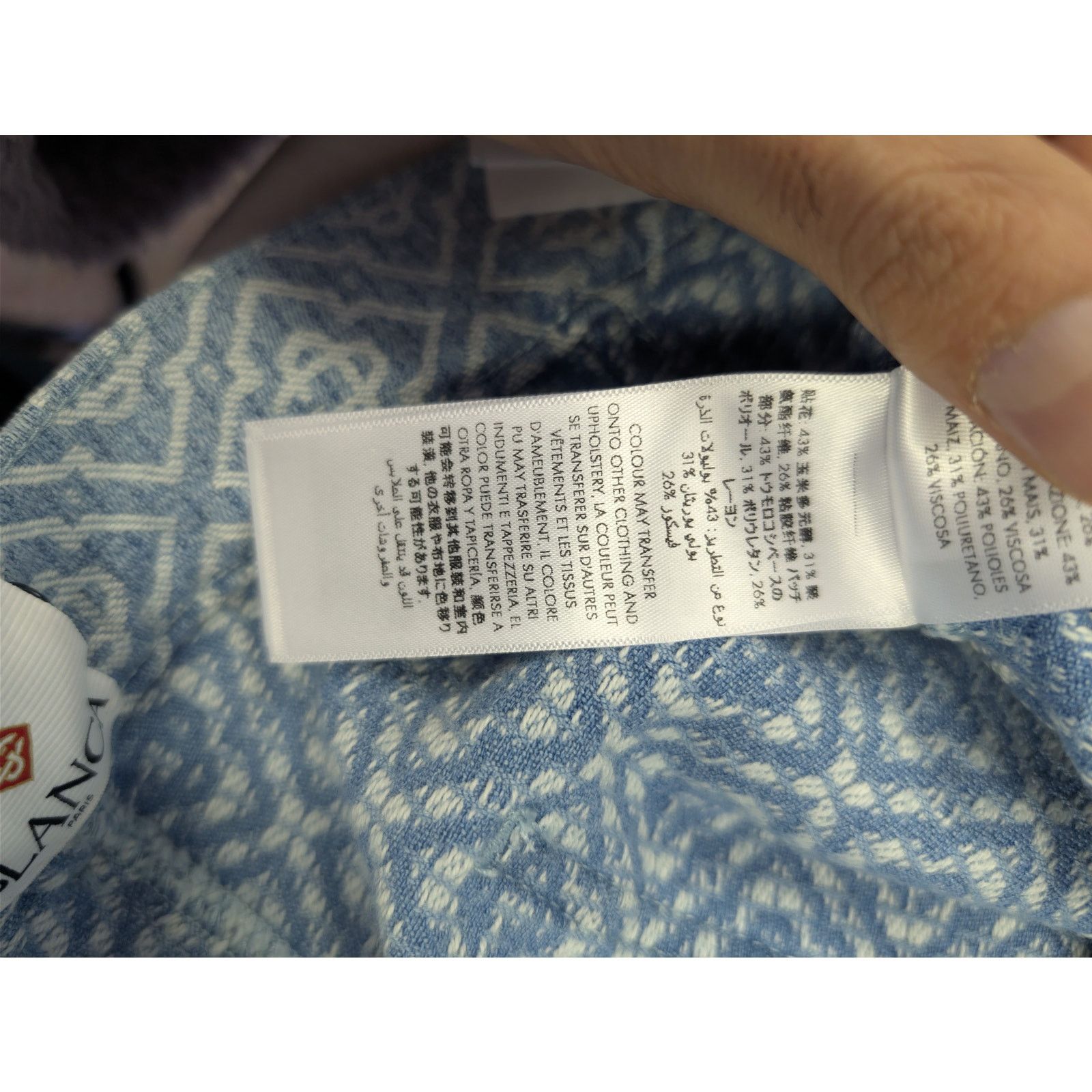 Casablanca o1rshd1 Denim Relaxed Monogram Denim Shorts in Washed Blue Size US 38 / EU 54 - 15 Thumbnail