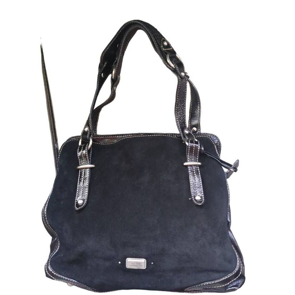 The Sak The Sak Suede Patent Leather Black Hobo Size ONE SIZE - 1 Thumbnail