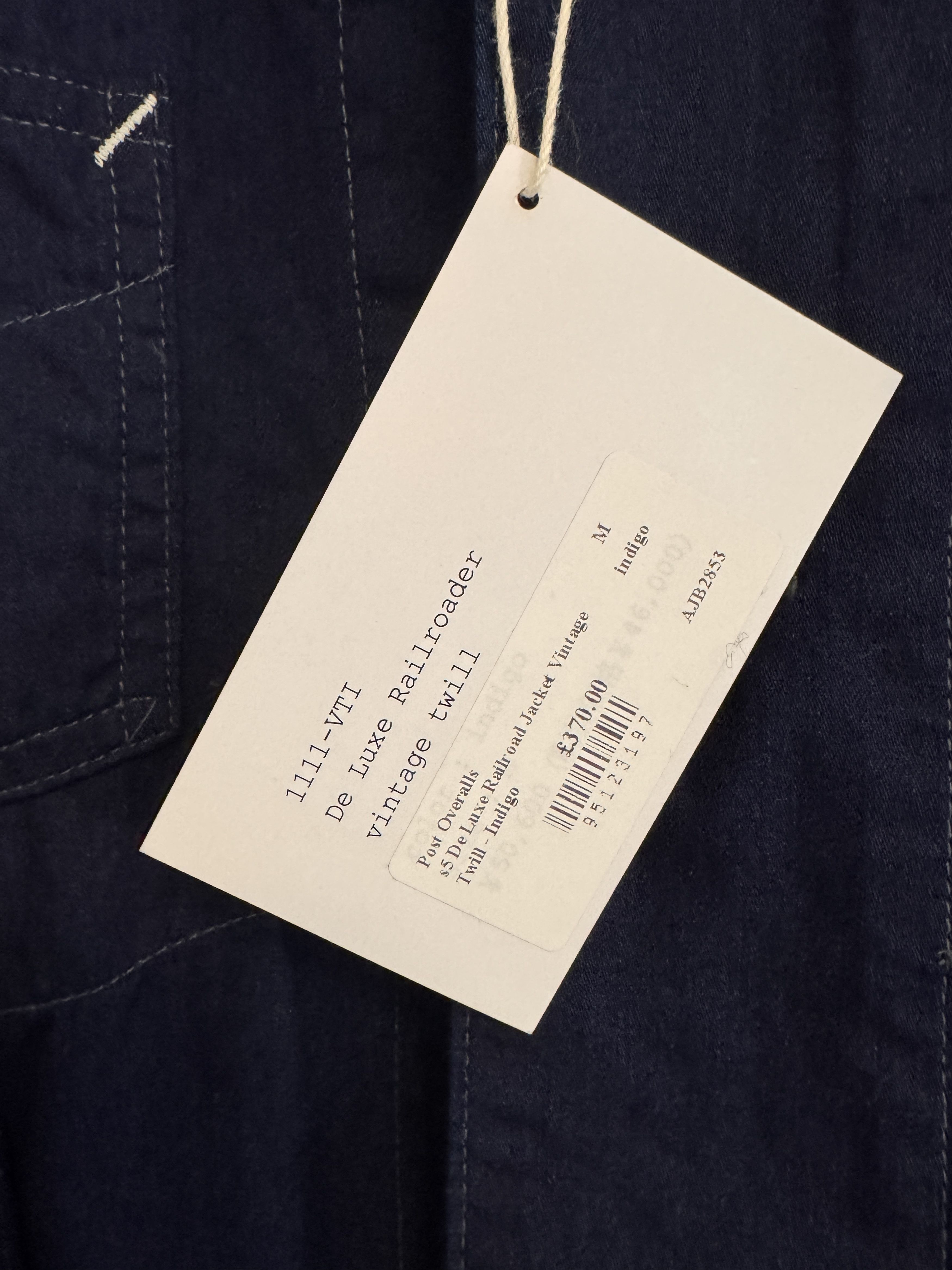 Post Overalls 1111-VTI - De Luxe Railroader Vintage Twill - Indigo Size US M / EU 48-50 / 2 - 3 Thumbnail