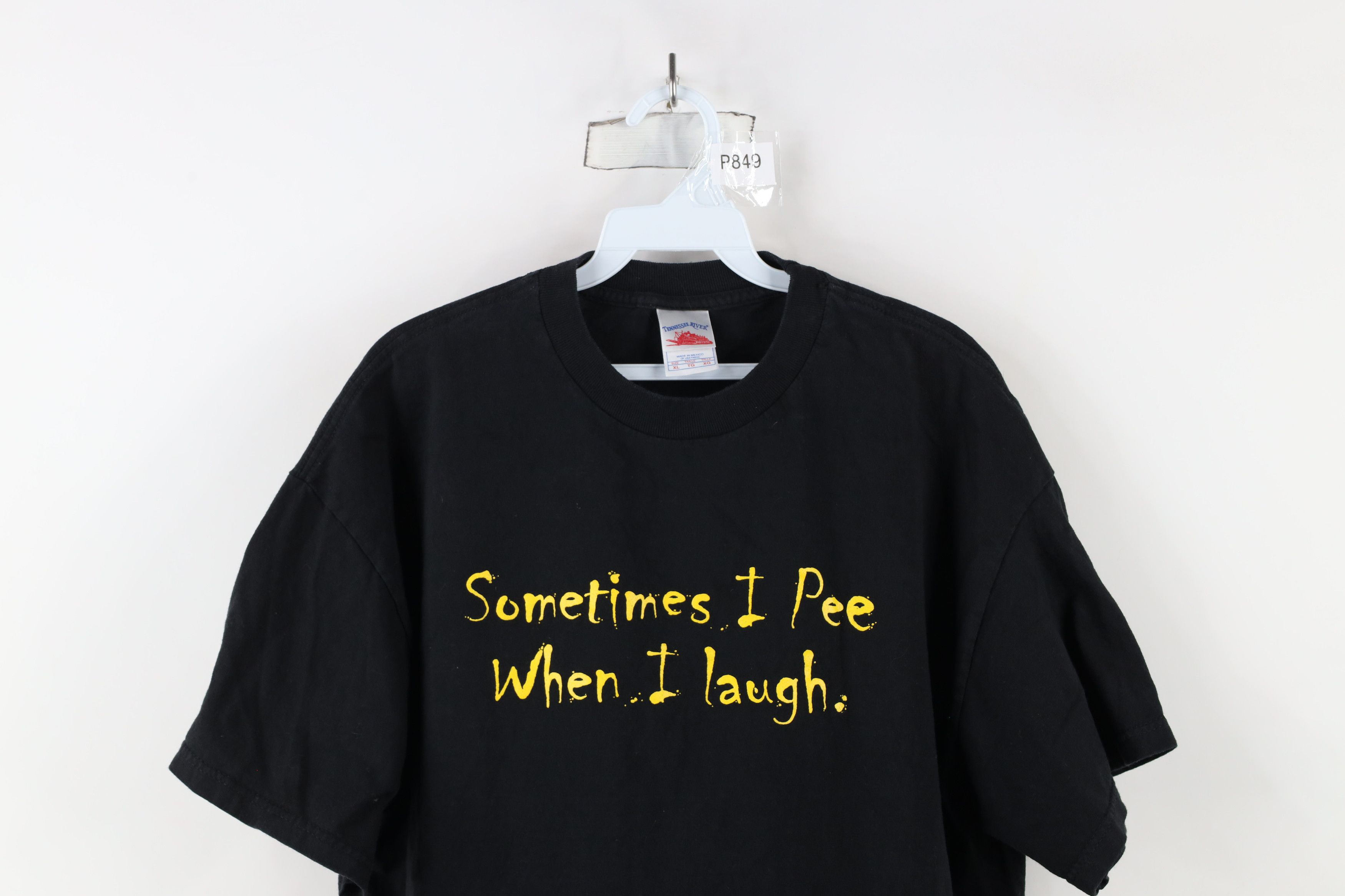 Vintage Vintage Y2K Streetwear Sometimes I Pee When I Laugh T-Shirt Size US XL / EU 56 / 4 - 2 Thumbnail