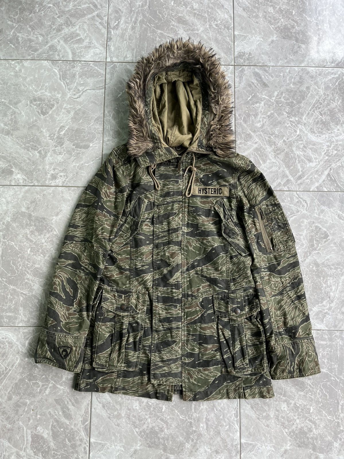Hysteric Glamour Hysteric Glamour Parka Fur Camo Jacket Size US S / EU 44-46 / 1 - 2 Thumbnail
