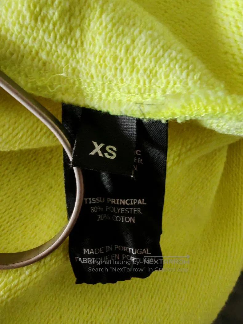 Vetements Vetements Neon Yellow Lettering Print Patch Hoodie Size US XS / EU 42 / 0 - 4 Thumbnail