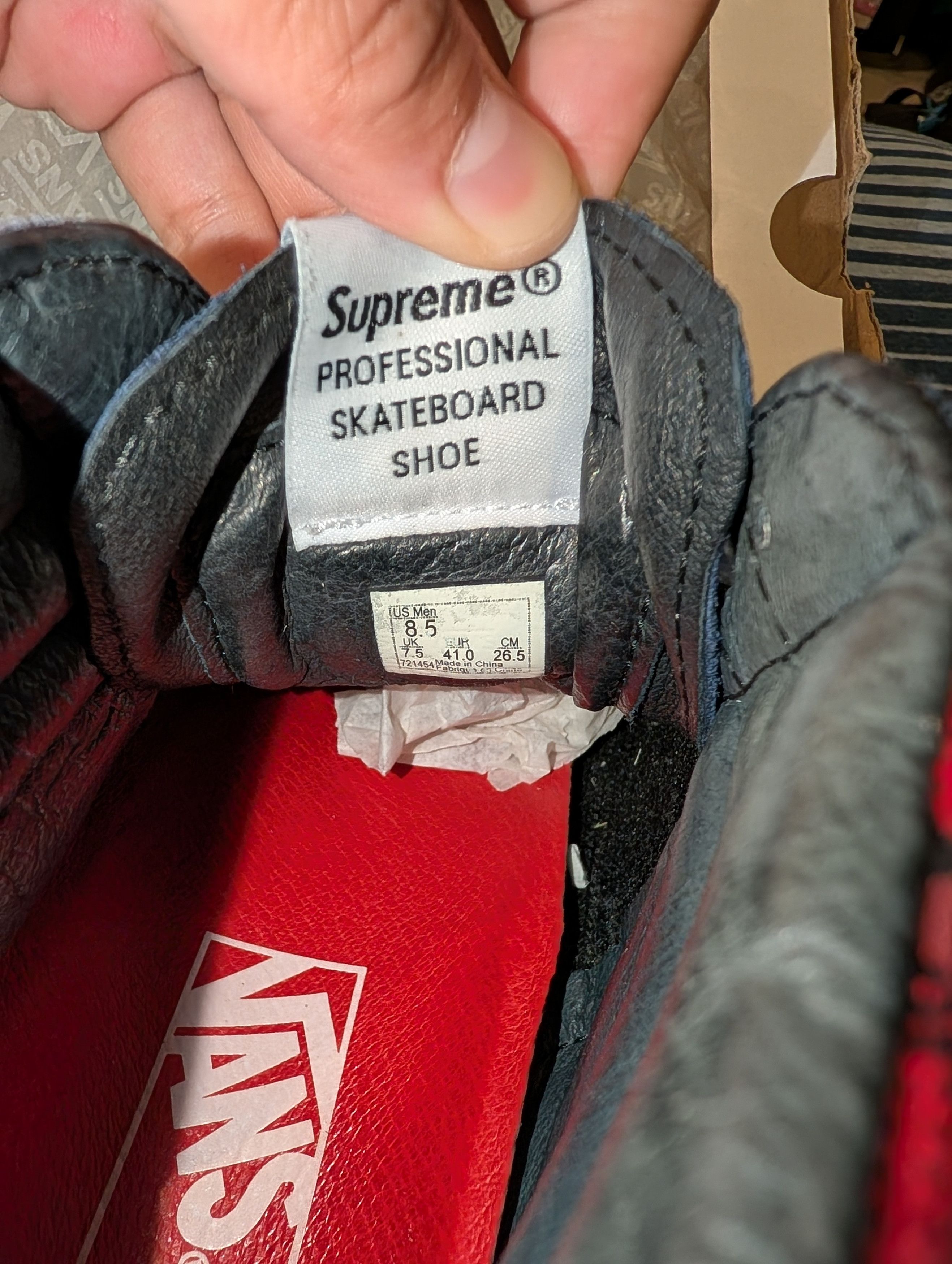 Supreme × Vans Supreme x Vans Sk8-Hi Pro Size US 8.5 / EU 41-42 - 6 Thumbnail