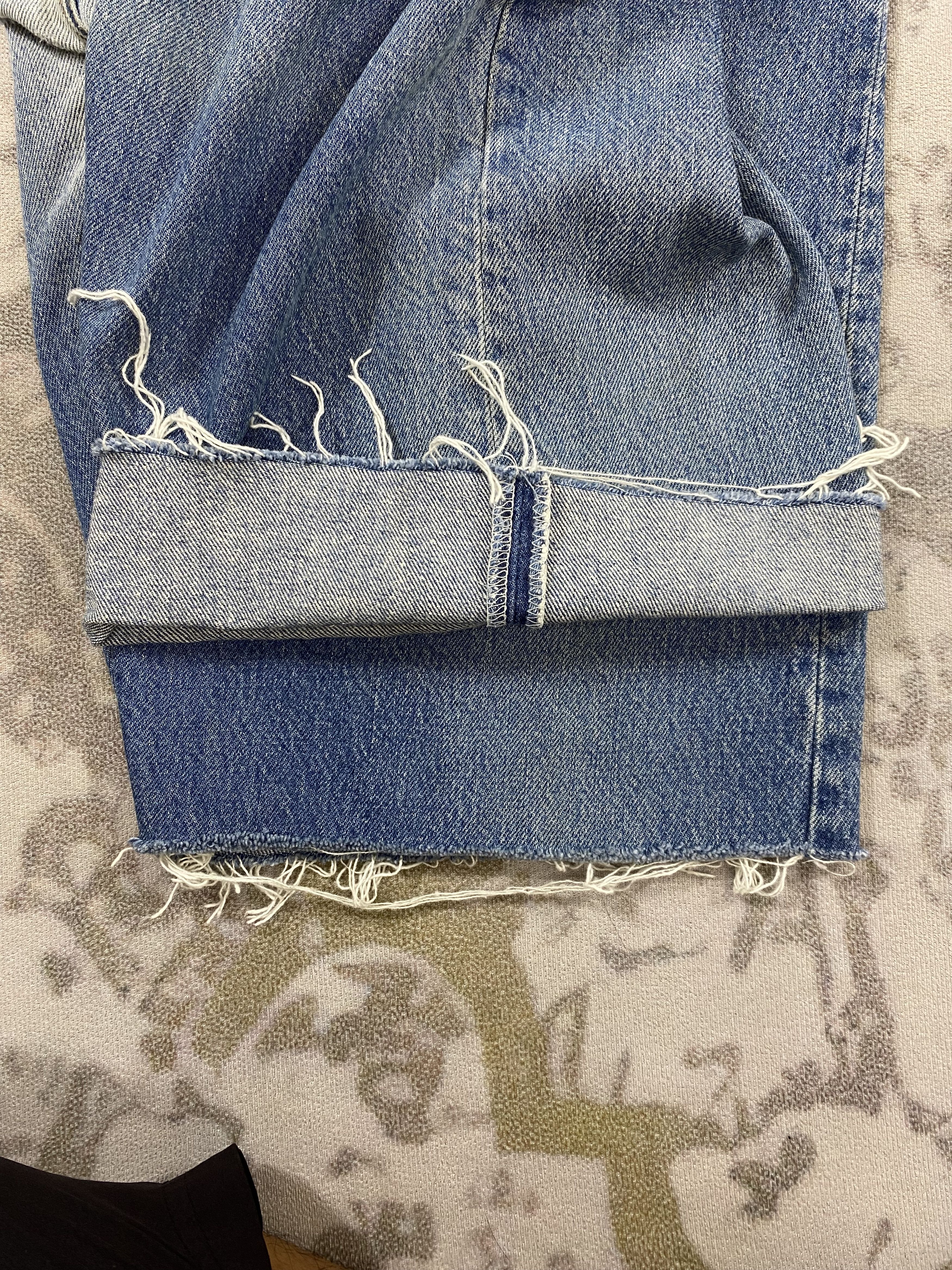 Levi's × Off-White × Virgil Abloh Distressed Blue Vintage Levi's 501 x Off White 29x24-JN3942 Size US 29 - 15 Thumbnail