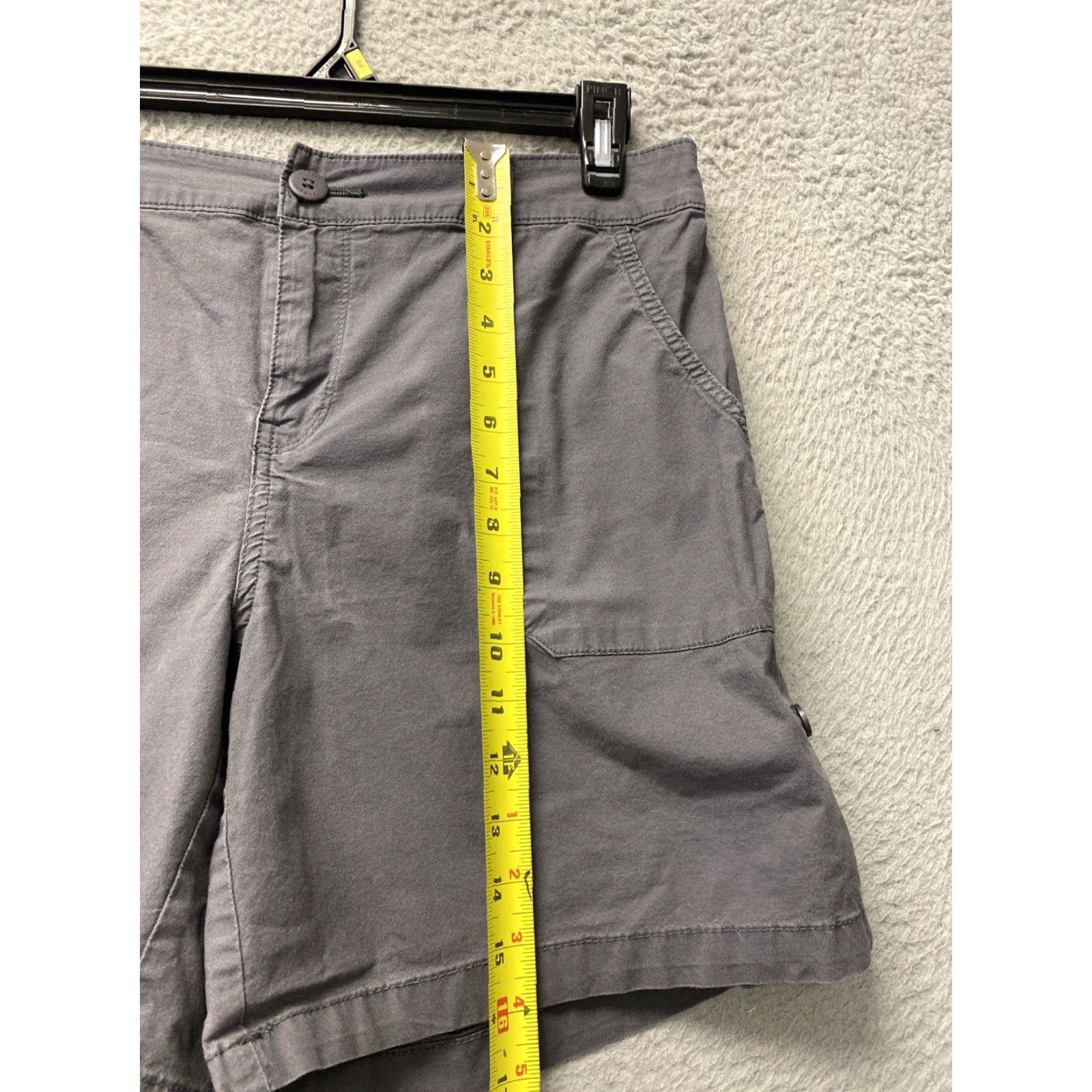 Sanctuary VINTAGE Sanctuary Women's Cargo Shorts Size L Gray Cotton Spandex 5-Pocket Activewear Casual Size 36" / US 14 / IT 50 - 6 Thumbnail