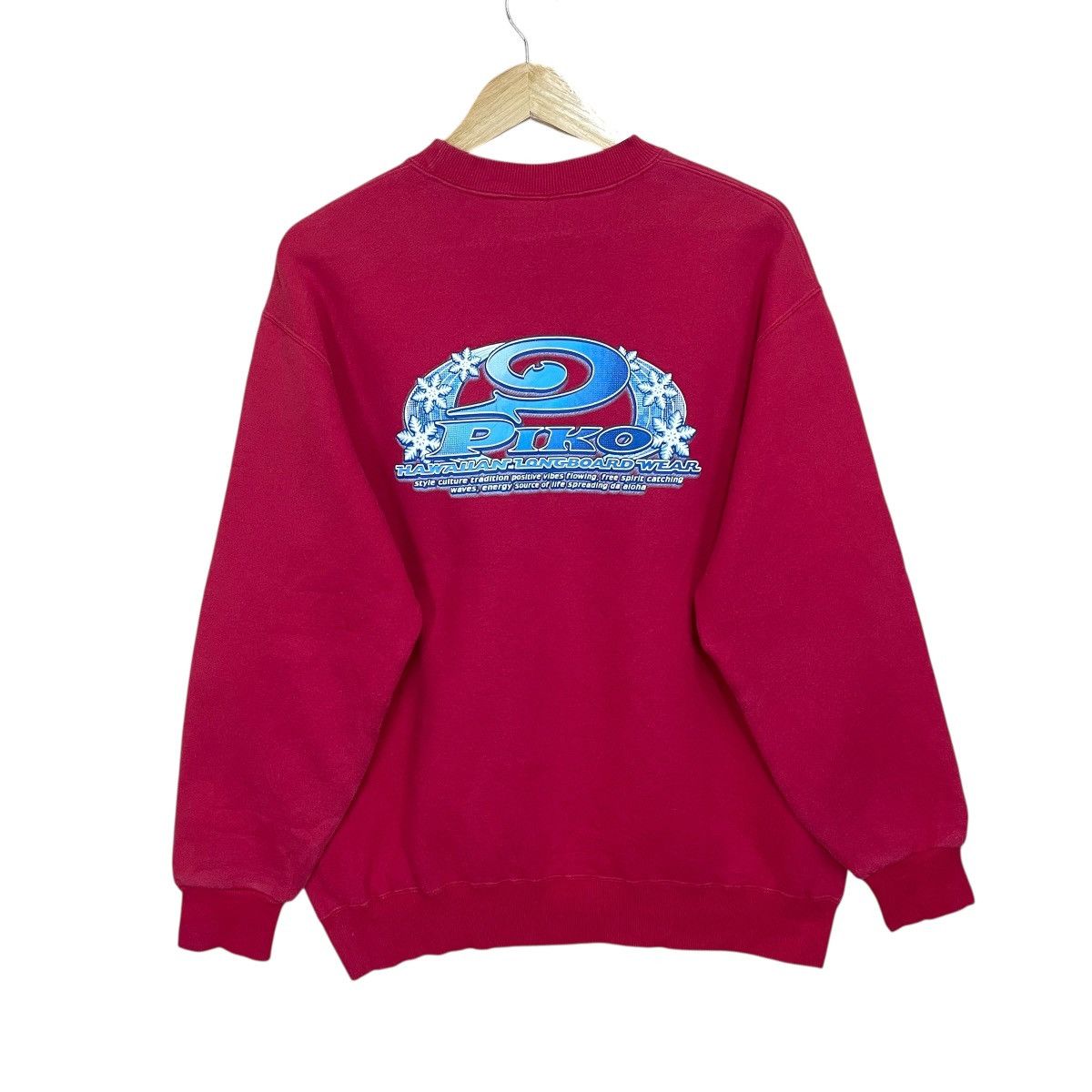 Life's a Beach Vintage 90’s Piko Surf Hawaiian Longboard Wear Sweatshirt Size US M / EU 48-50 / 2 - 1 Thumbnail