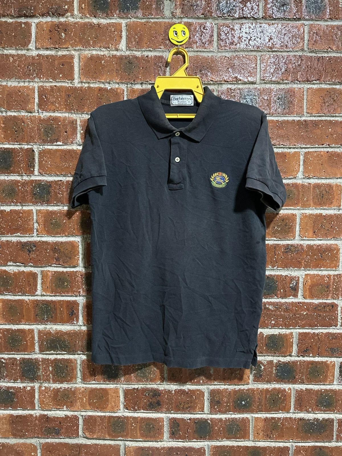 Burberry × Vintage Vintage Burberrys London Sun Faded Polo Tee Size US L / EU 52-54 / 3 - 1 Thumbnail