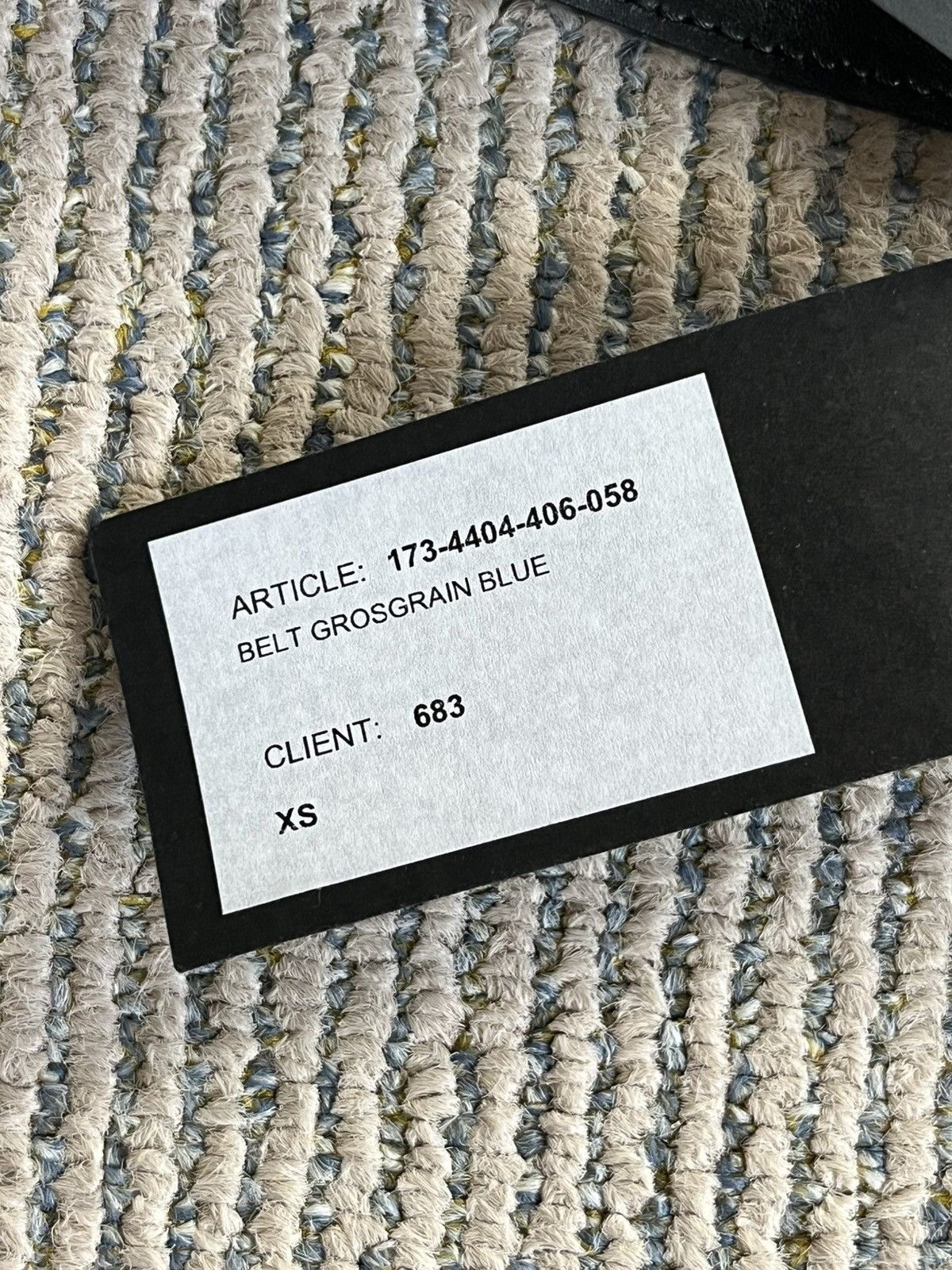 Haider Ackermann SS17 Blue Stripe Fabric Belt Size 28 - 6 Thumbnail