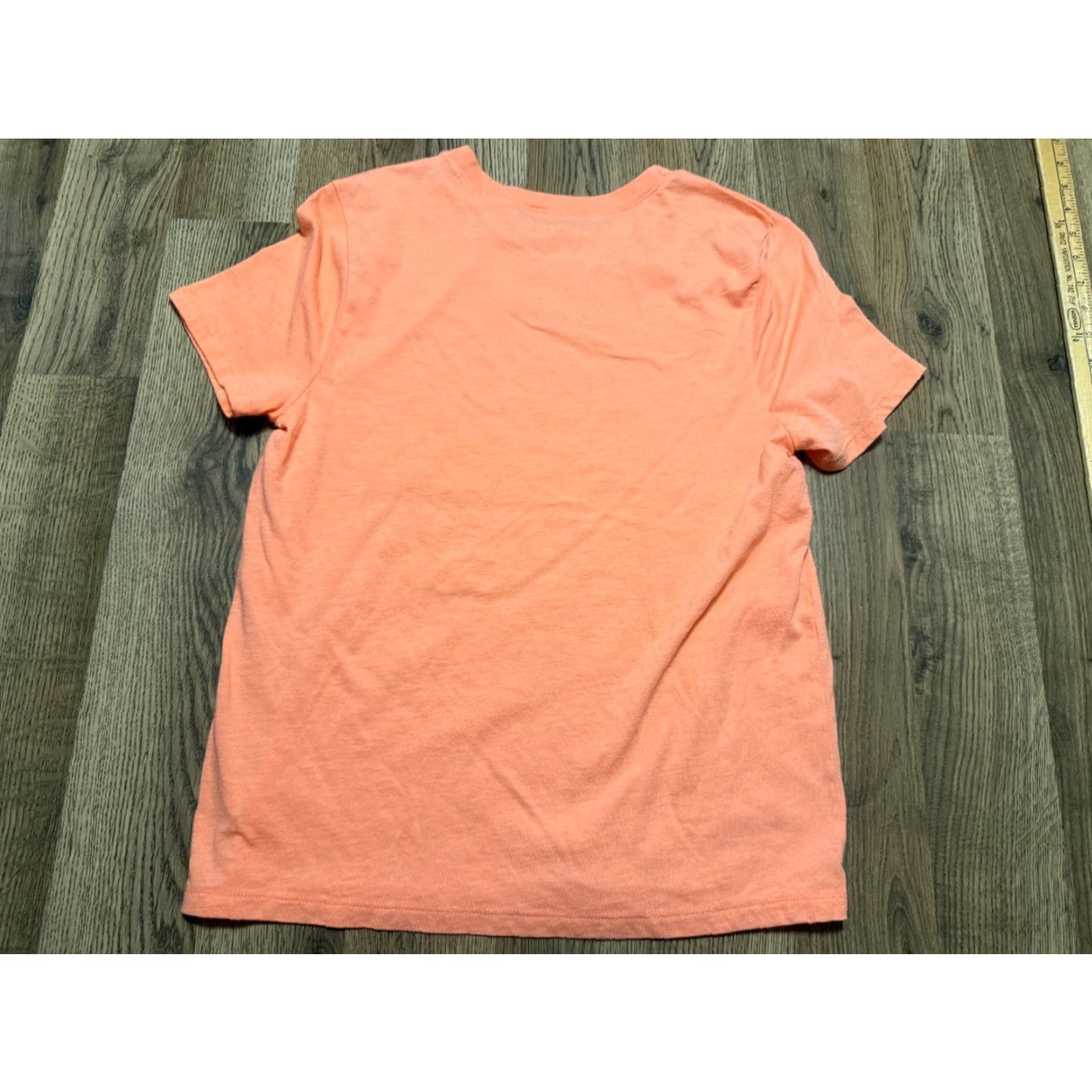 Lucky Brand Lucky Brand T-Shirt Women Medium Orange White Blue Jeans Print Crew Neck Size 32" / US 10 / IT 46 - 2 Thumbnail