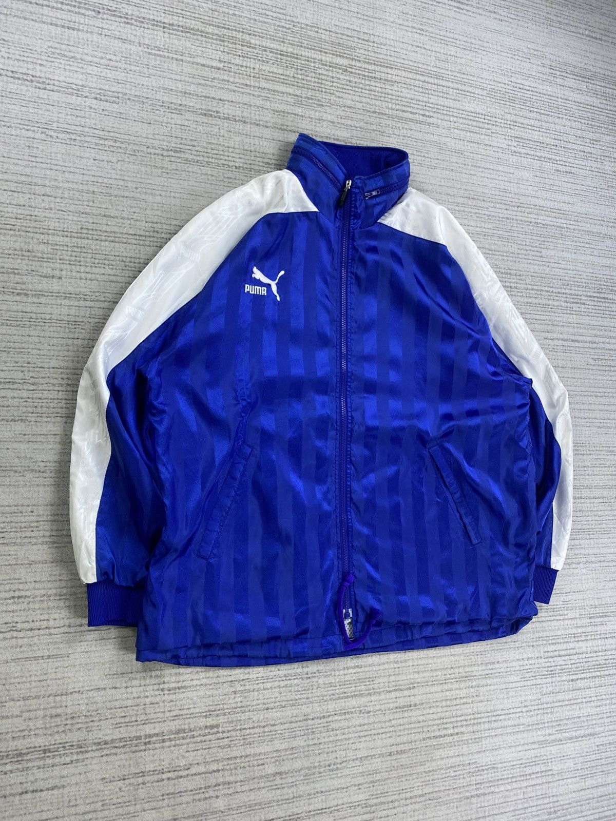 Japanese Brand × Puma × Vintage Vintage Puma Stripes Design Embroidery Logo Zipper Jacket Size US L / EU 52-54 / 3 - 3 Thumbnail