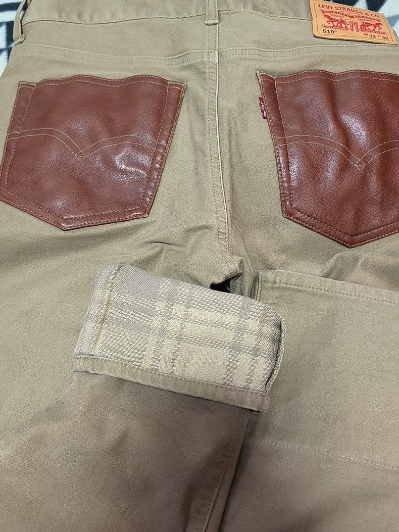 Junya Watanabe Junya Watanabe x Levis Khaki Denim Jeans Size US 32 / EU 48 - 8 Thumbnail