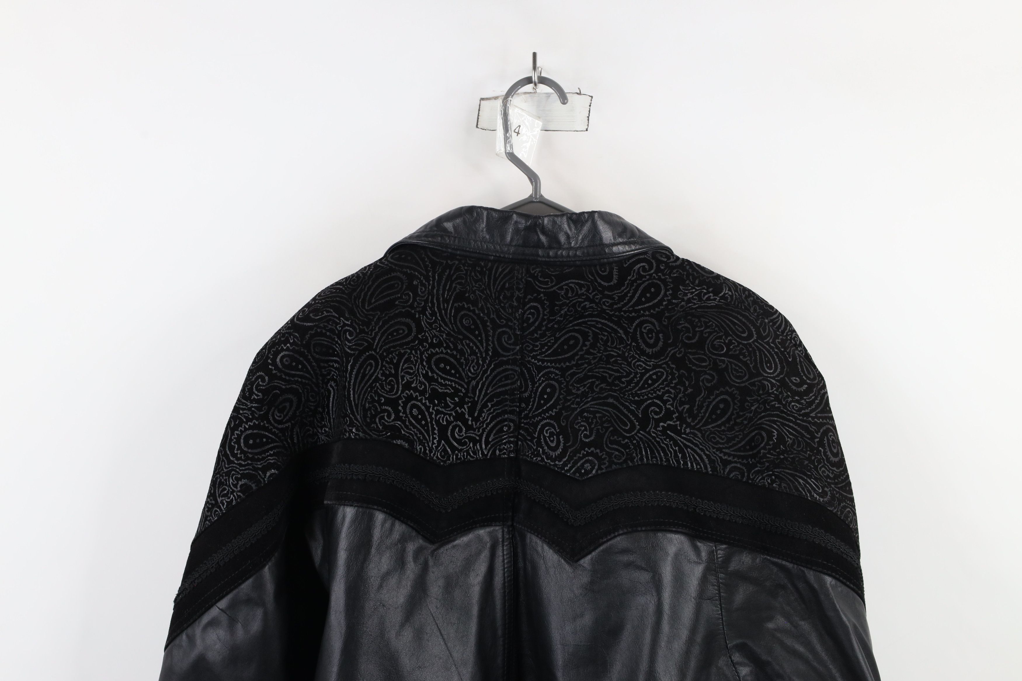 Vintage Vintage 90s Streetwear Gothic Distressed Leather Jacket Size S / US 4 / IT 40 - 15 Thumbnail