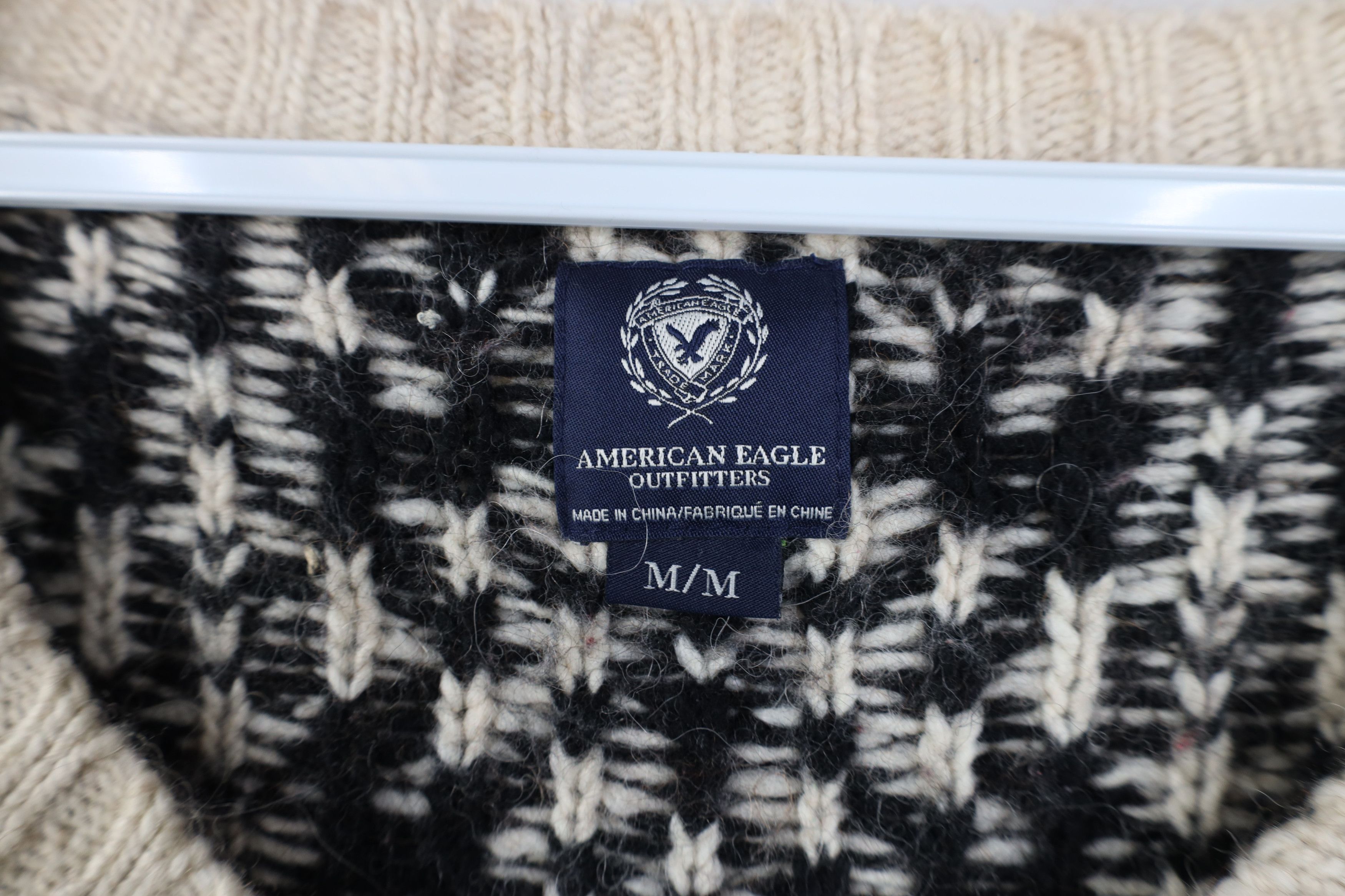 American Eagle Outfitters Vintage Y2K American Eagle Snowflake Wool Alpaca Sweater Size M / US 6-8 / IT 42-44 - 4 Thumbnail