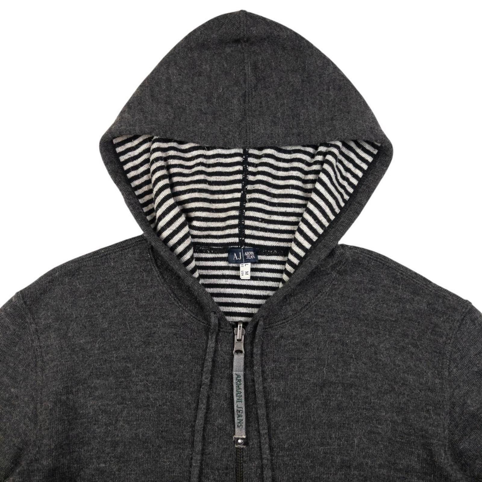 Designer Vintage Armani Jeans Zip Up Hoodie Size M Size US M / EU 48-50 / 2 - 3 Thumbnail