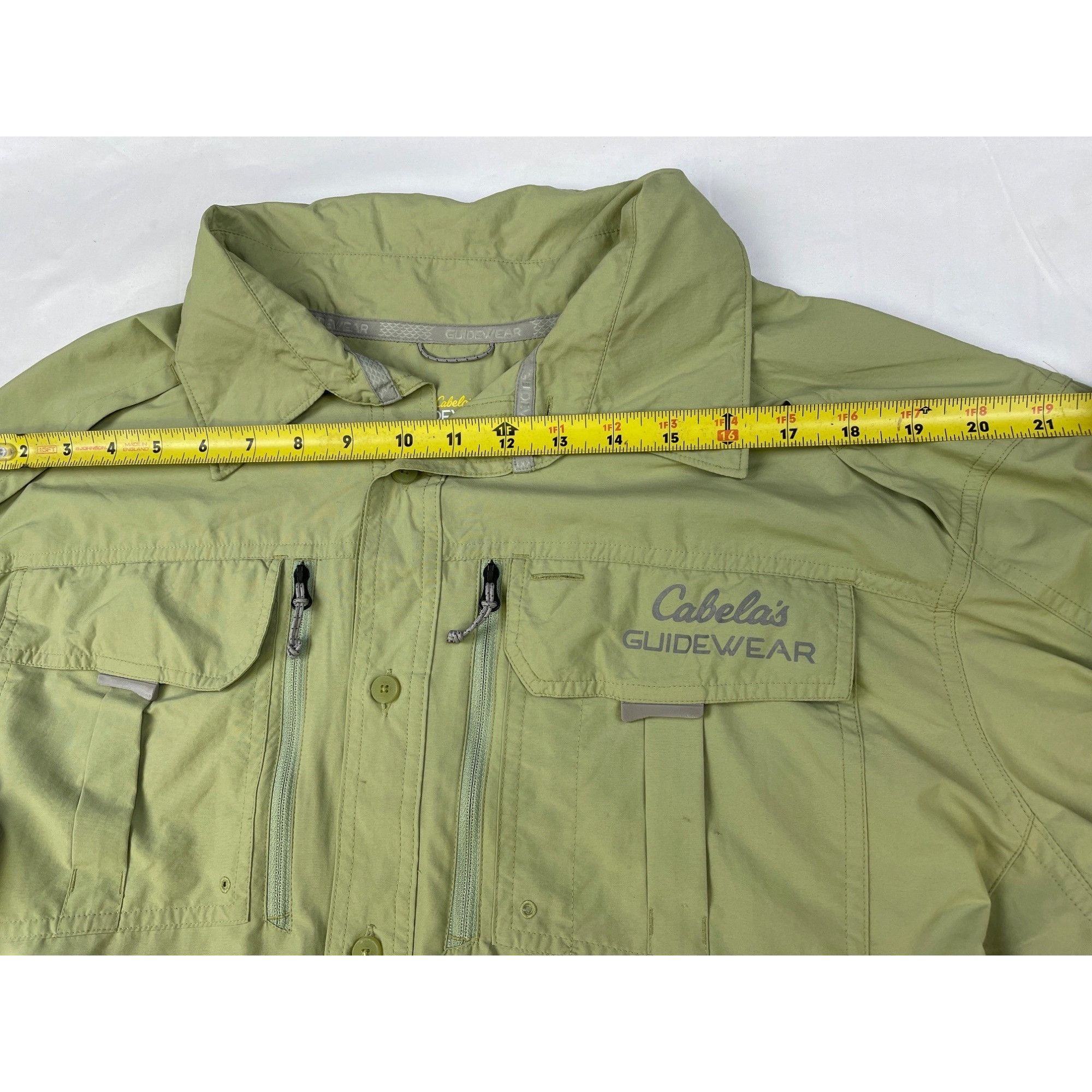 Other Cabela's Guidewear Men's Green Fishing Shirt Button Up long Size US XL / EU 56 / 4 - 7 Thumbnail