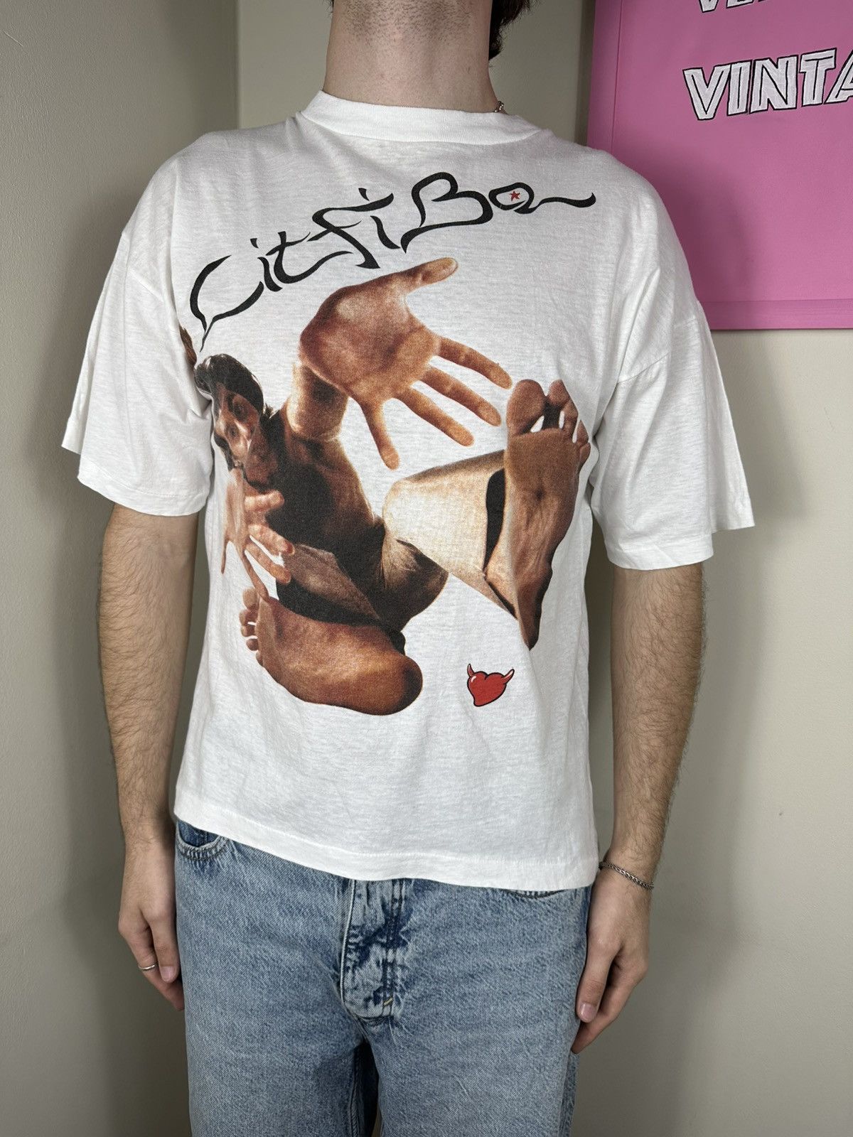 Vintage Rare Vintage LitFiba T Shirt Italian Rock Band Tee Size US L / EU 52-54 / 3 - 1 Thumbnail