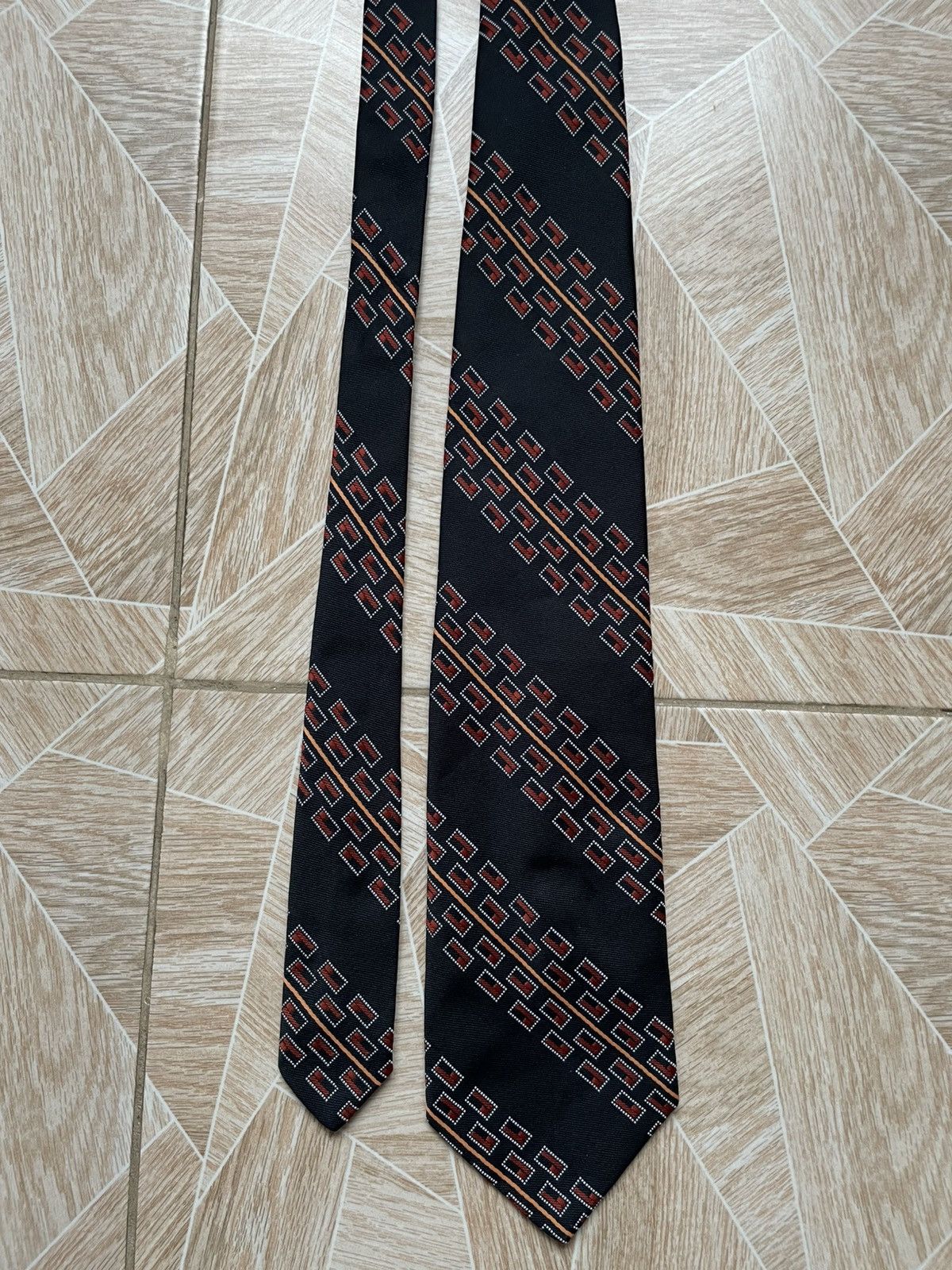 Givenchy × Vintage Luxury Givenchy Gentlemen Paris Made In France Cotton Tie Size ONE SIZE - 6 Thumbnail
