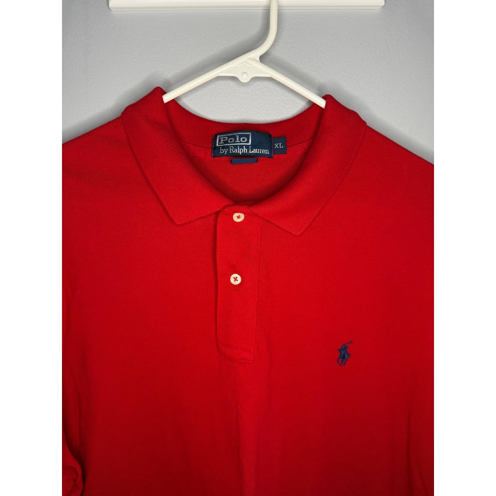 Polo Ralph Lauren POLO Ralph Lauren Classic Fit 100% Cotton Polo Red Mens XL Size US XL / EU 56 / 4 - 5 Thumbnail