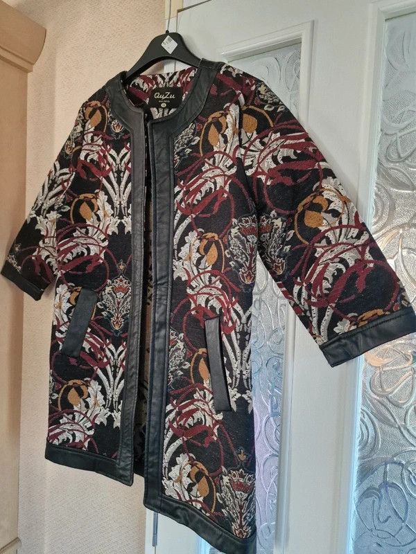 Other QuZu Jacquard Coat Cardigan Coat TapestryPatternBohoVintage Size M / US 6-8 / IT 42-44 - 2 Thumbnail