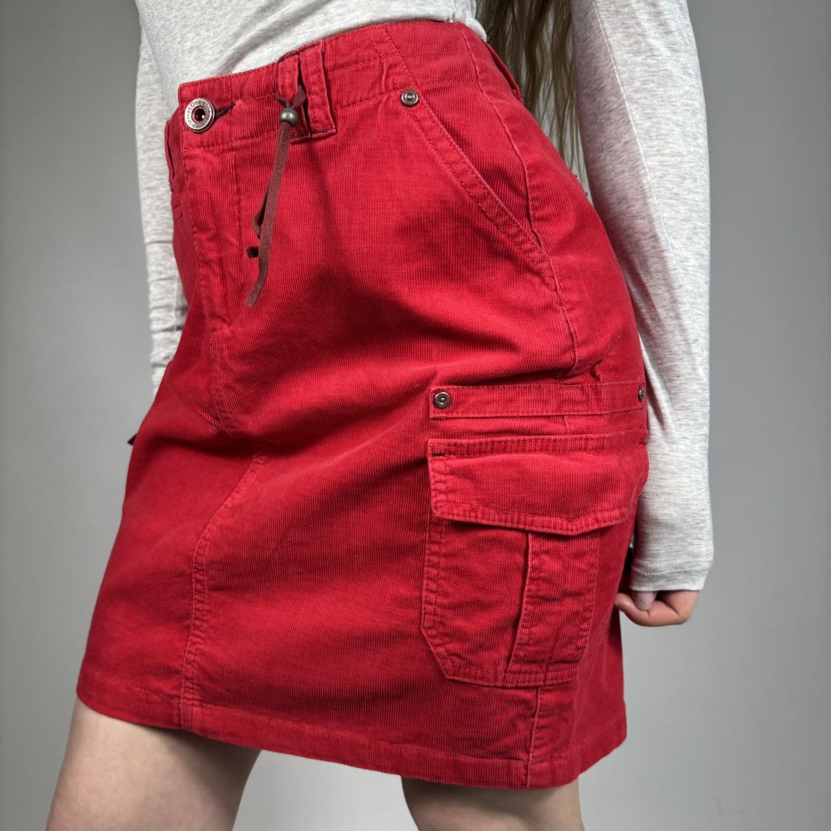 Vintage Vintage Y2K Japanese Style Cargo Midi Skirt Retro Casual Size 26" / US 2 / IT 38 - 1 Thumbnail