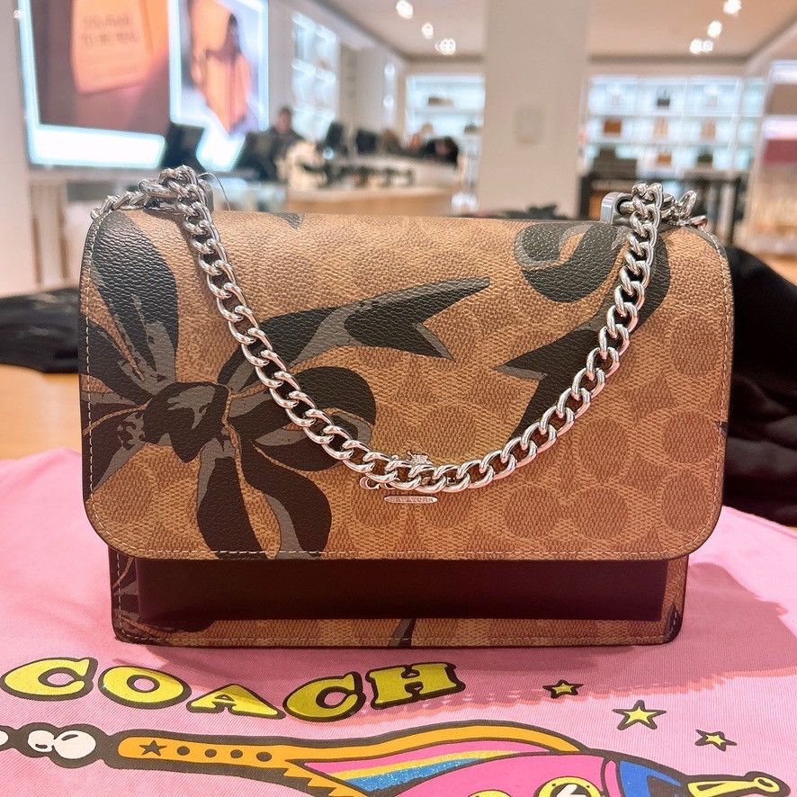 Coach Klare Crossbody Bag In Signature Canvas With Bow Print CY649 Size ONE SIZE - 1 Thumbnail