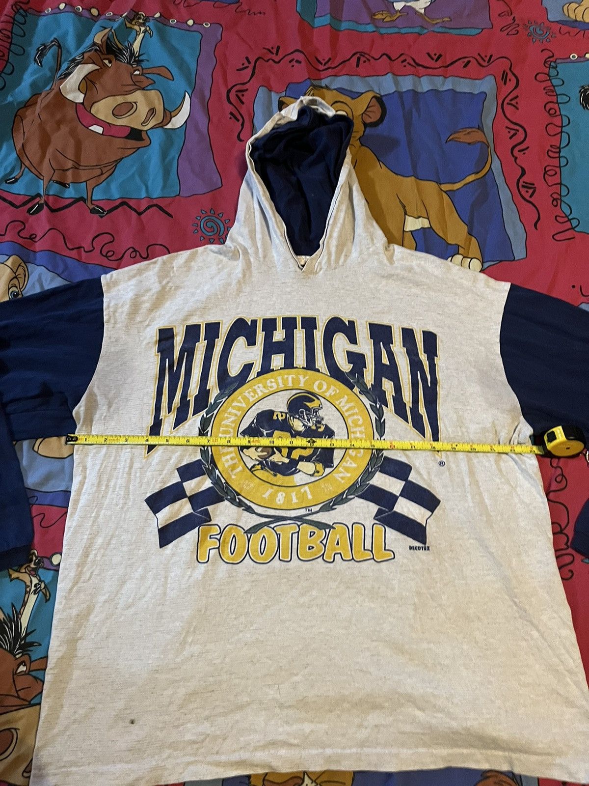 Vintage Vintage 90s Mens Michigan Wolverines Hooded Sweatshirt Size US XL / EU 56 / 4 - 9 Thumbnail