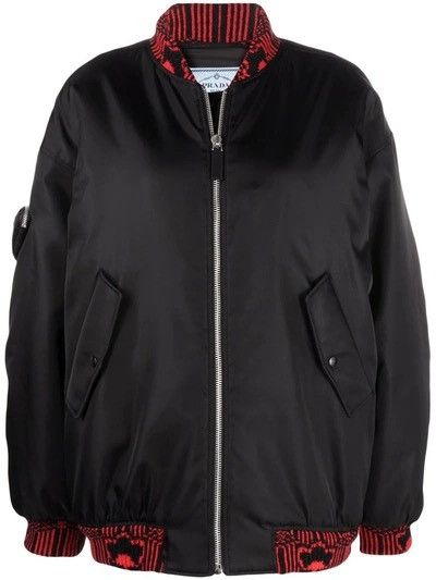 Prada 🔥RUNWAY🔥Prada Re-Nylon Bomber Size US S / EU 44-46 / 1 - 1 Thumbnail