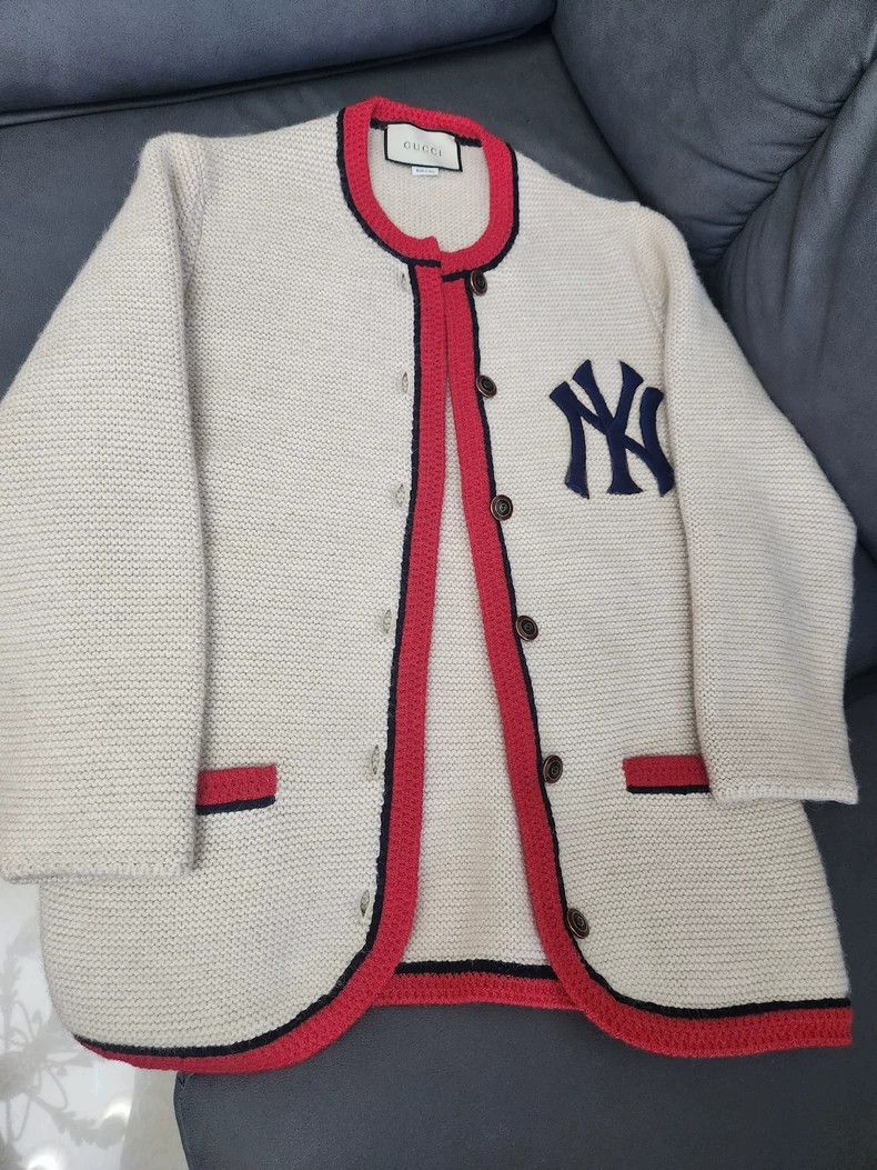 Gucci Gucci Catwalk style ny co-branded wool knitted jacket 2501- Size US L / EU 52-54 / 3 - 1 Thumbnail