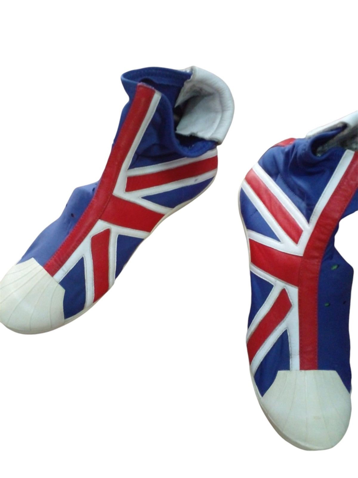 Yohji Yamamoto Yohjiyamamoto Aqua Union Jack Flag Shoes Size US 8.5 / EU 41-42 - 2 Thumbnail